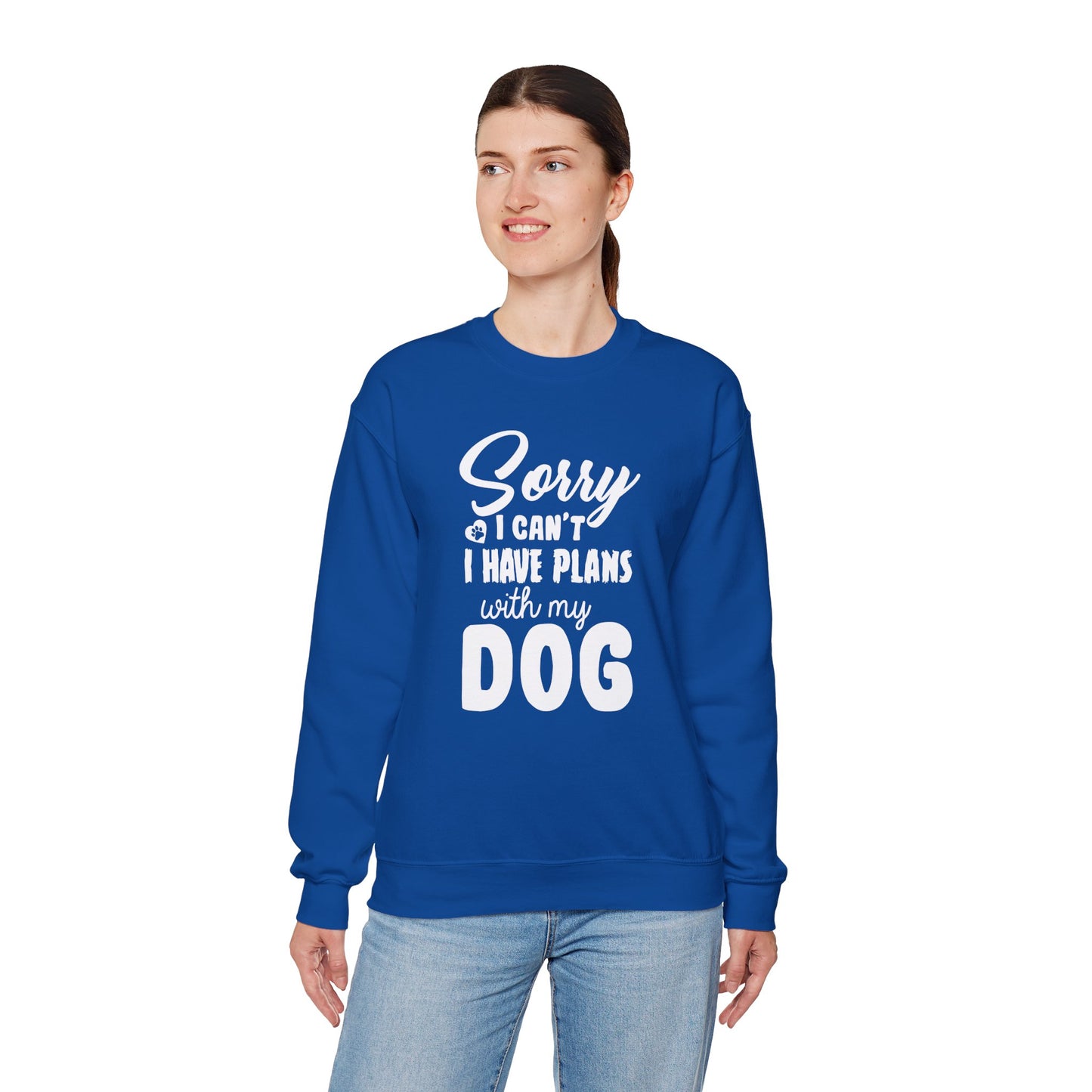 Sorry, I Can't, I Have Plans With My Dog - Unisex Heavy Blend™ Crewneck Sweatshirt