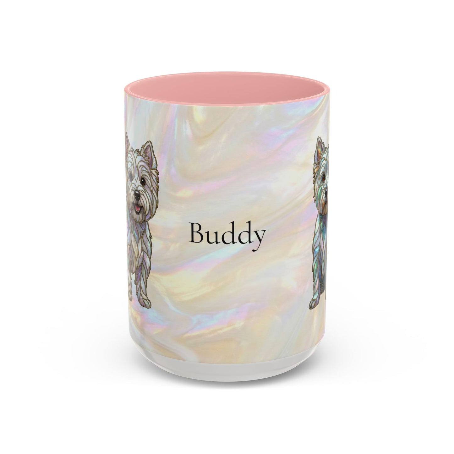 Westie Accent Coffee Mug – Stained Glass Design 11/15oz - 14650