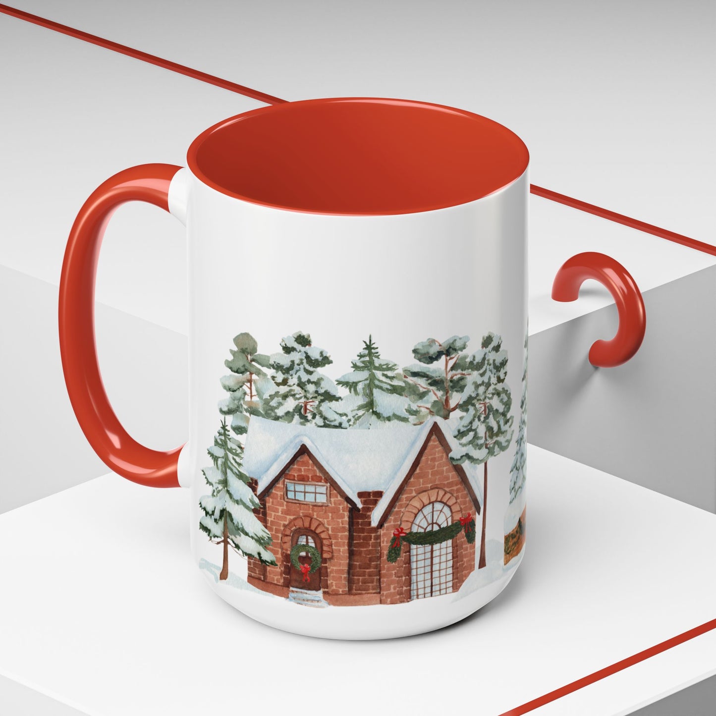 Christmas Houses - Accent Coffee Mug (11, 15oz) - 10456