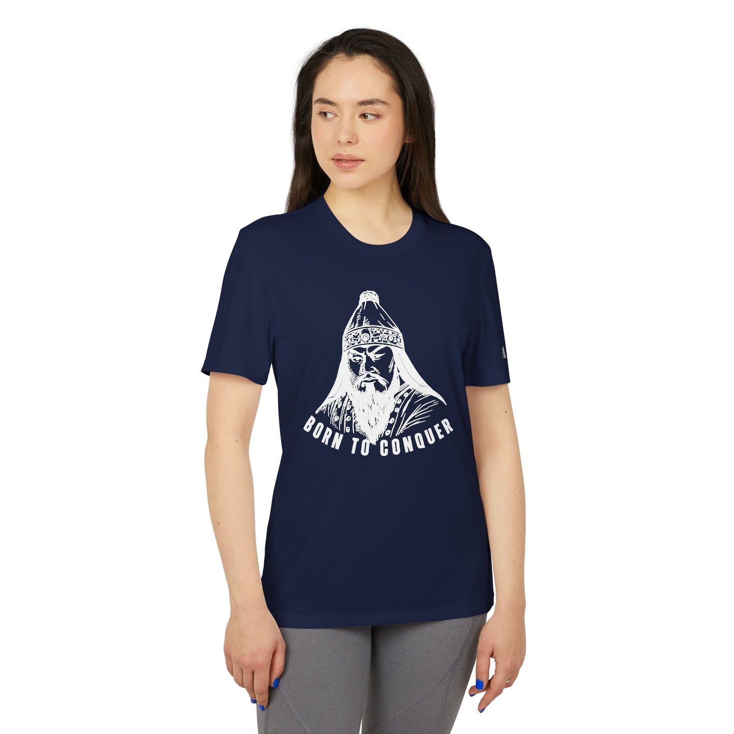 Chinggis Khan, Born To Conquer - Adidas Unisex Sport T-shirt