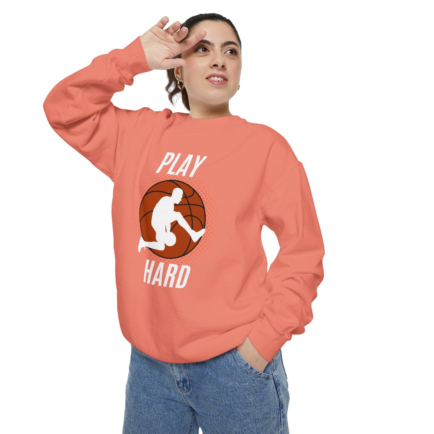 Play Hard - Unisex Garment-Dyed Sweatshirt - 10576