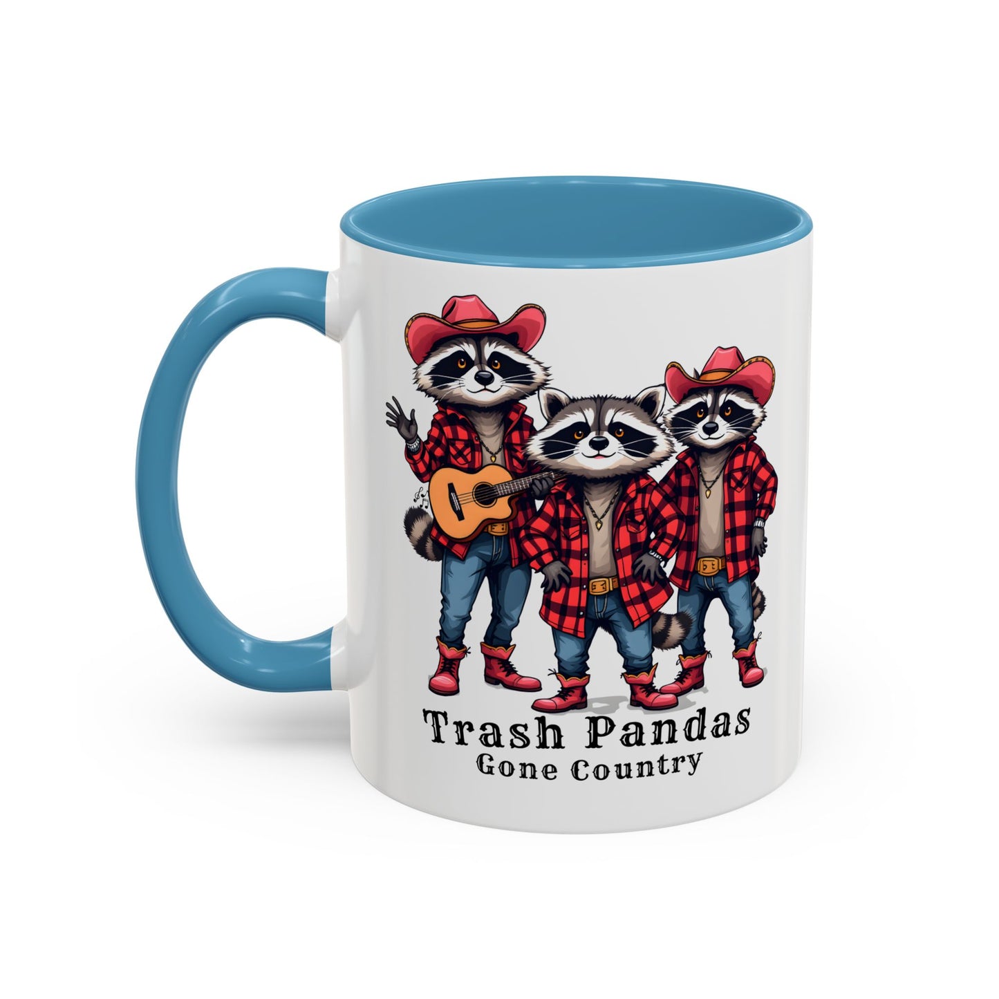 Trash Pandas Gone Country Mug – Funny Raccoon Band Coffee Mug Gift - 14860