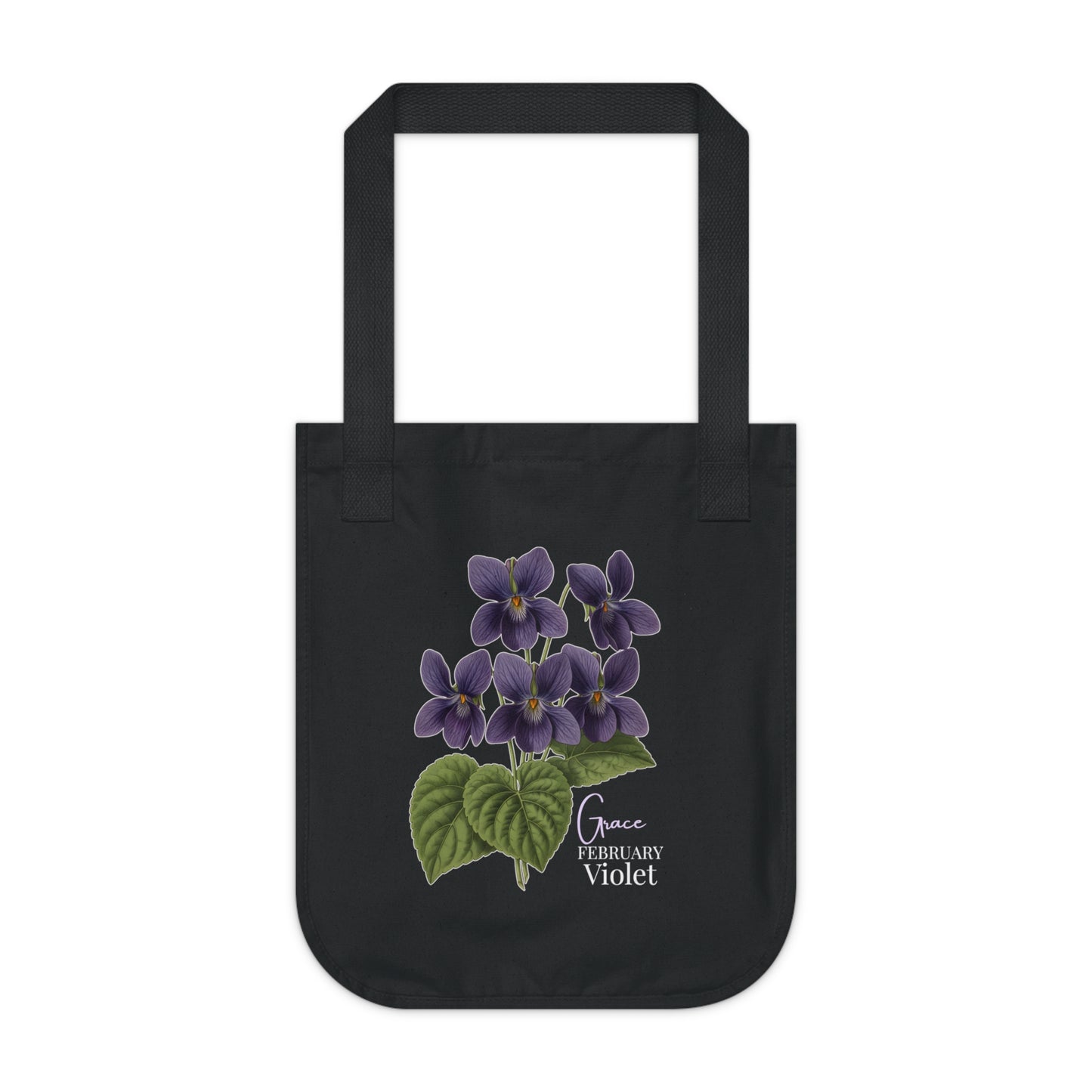 February Violet Birth Flower Tote Bag - 14694