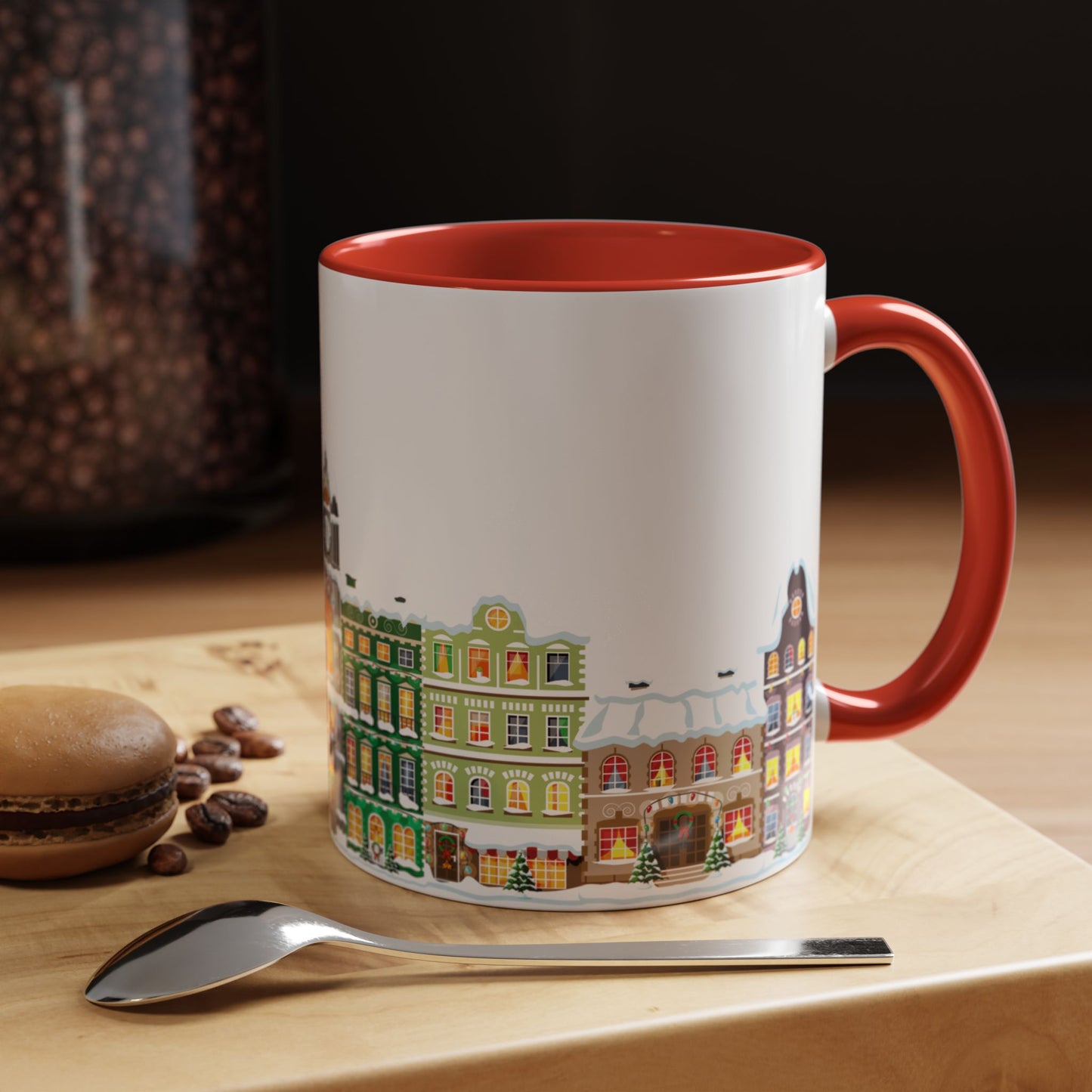 Christmas Houses - Accent Coffee Mug (11, 15oz) - 10438