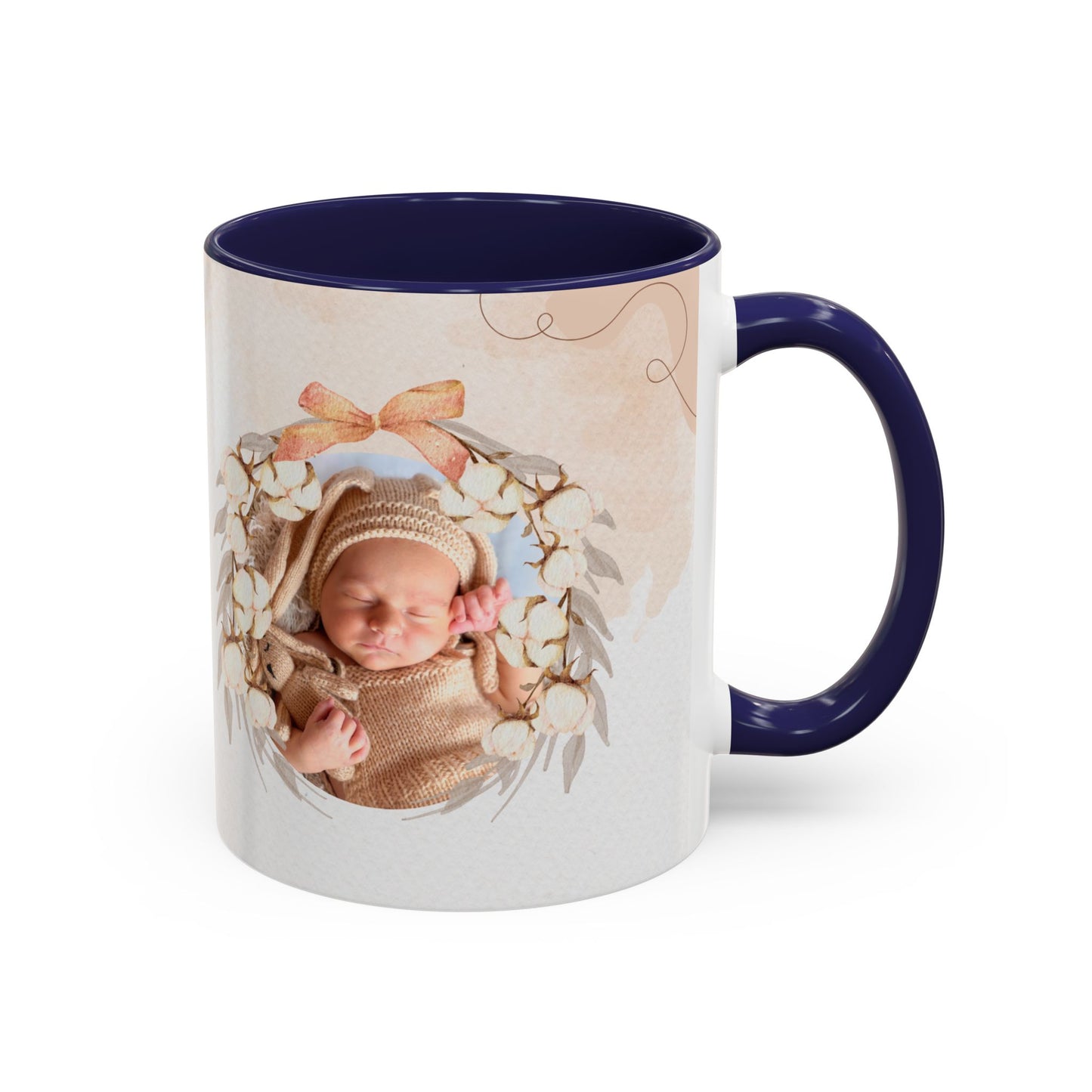 Oh Baby, Samira's Baby Shower, Customizable - Accent Coffee Mug (11, 15oz) - 10882