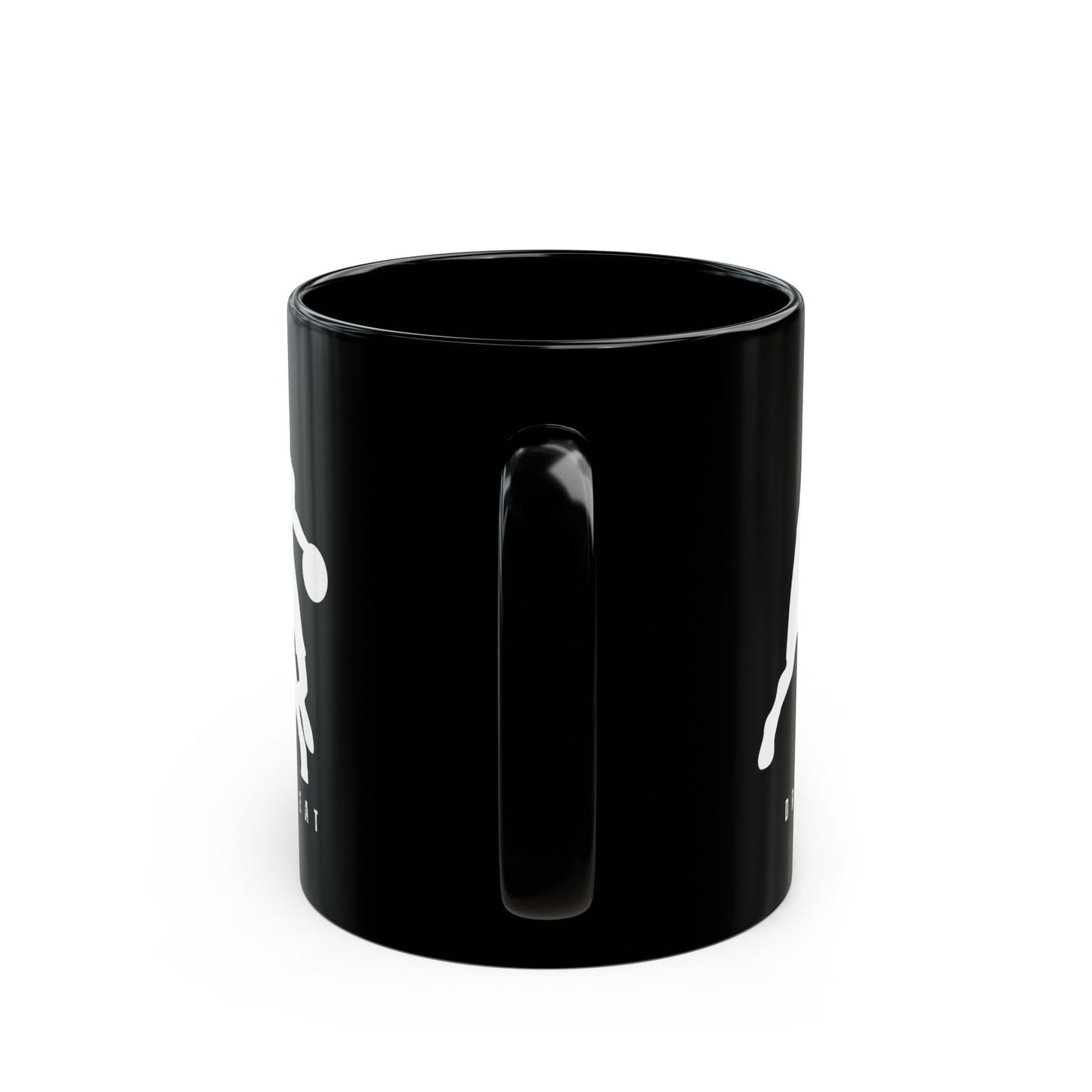 Dribble  Shoot  Score Repeat, Basketball Lovers - Ceramic Black Mug (11oz, 15oz) - 10134