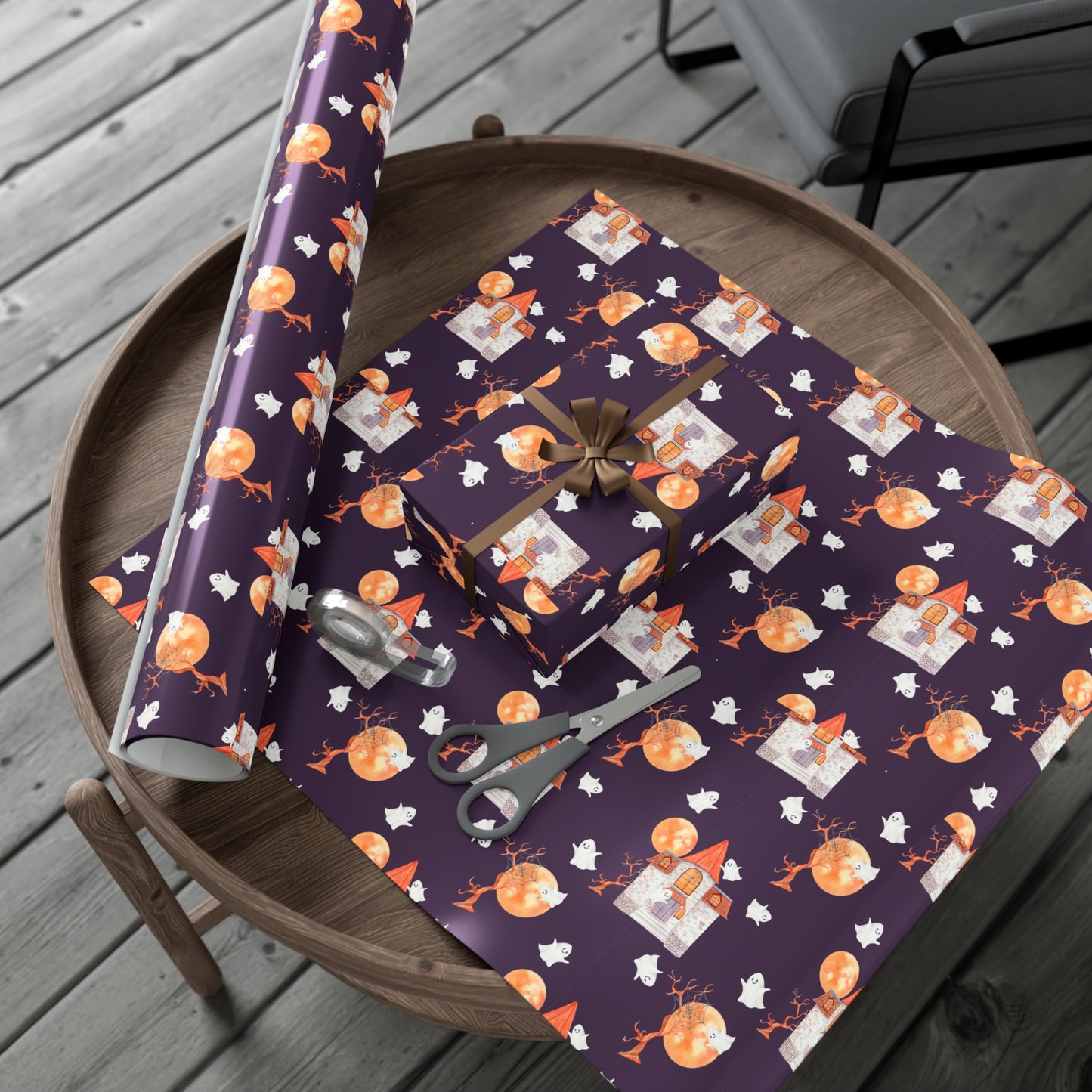 Halloween House - Gift Wrap Papers