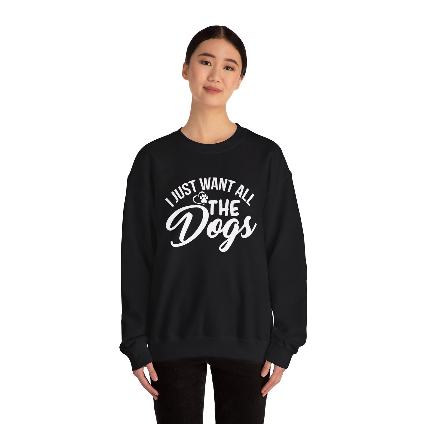 I Just Want All the Dogs - Unisex Heavy Blend™ Crewneck Sweatshirt