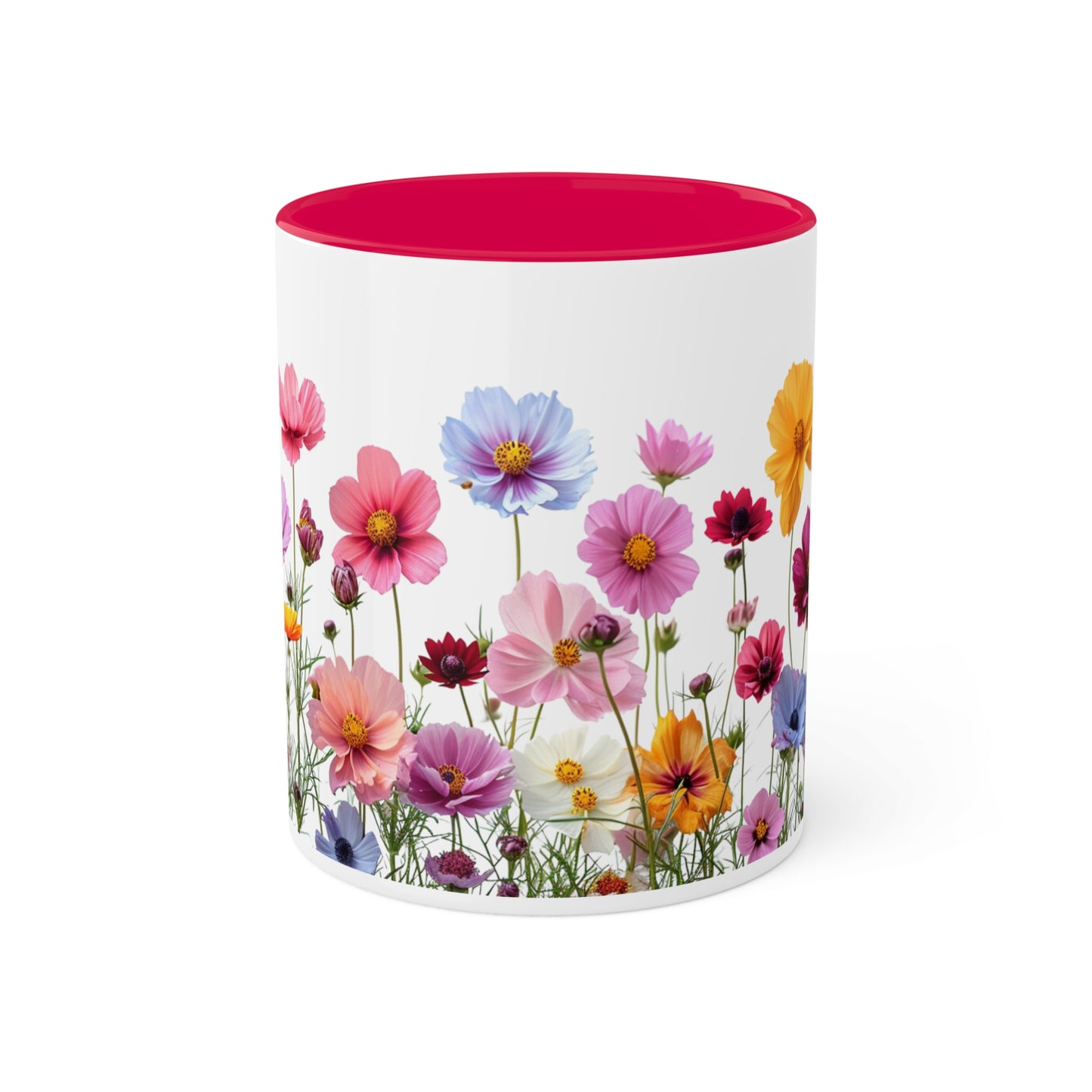 Bright Flowers - Colorful Mugs, 11oz