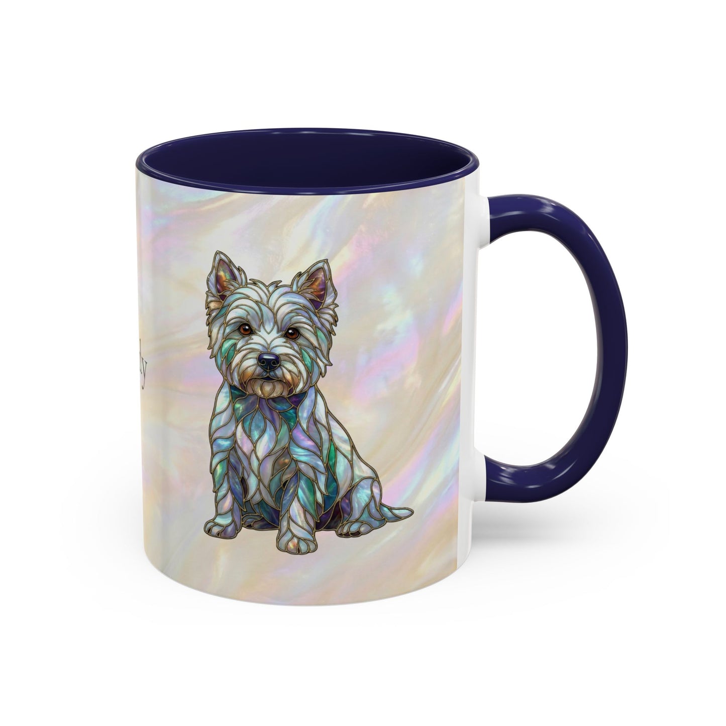 Westie Accent Coffee Mug – Stained Glass Design 11/15oz - 14650