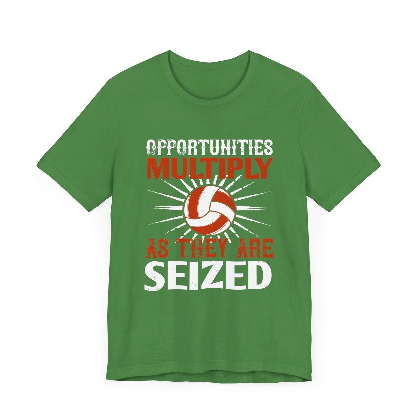 Opportunities multiply as they are seized - Unisex Jersey Short Sleeve Tee