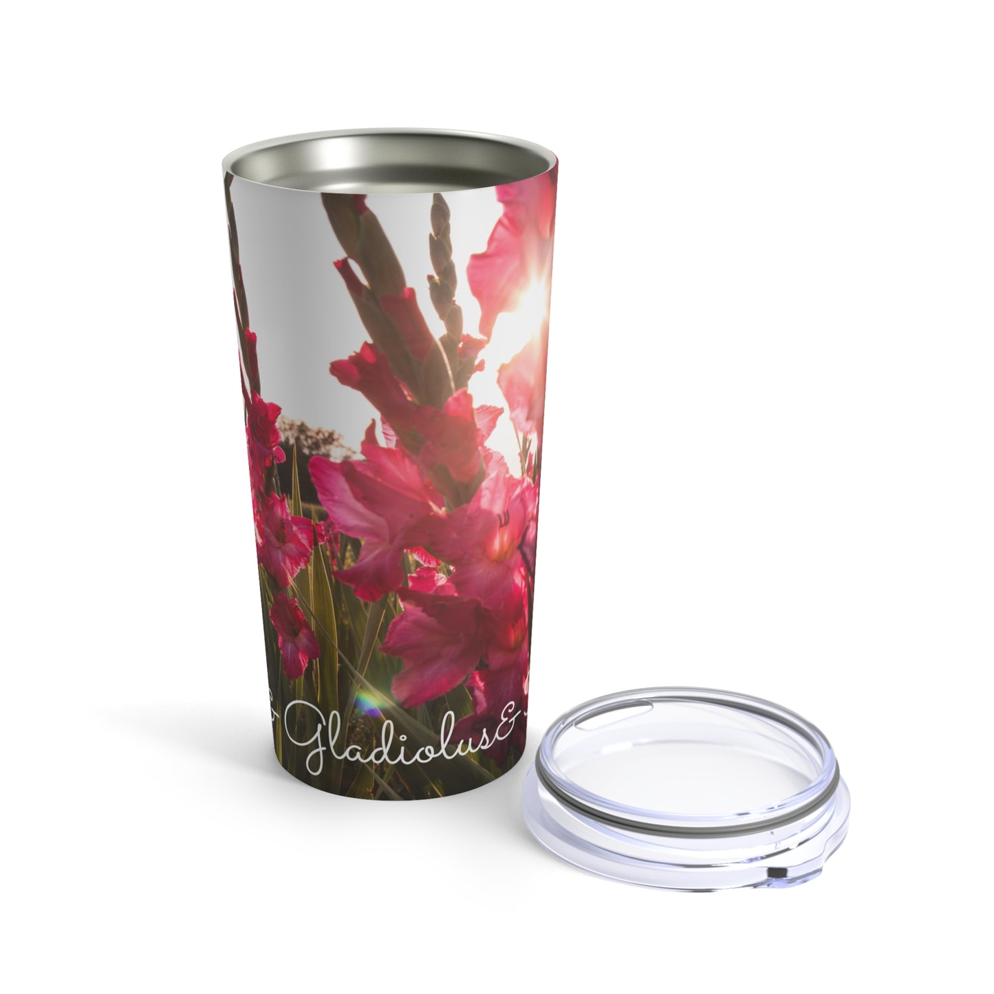 Happy Birthday August, Gladiolus  - Tumbler 20oz