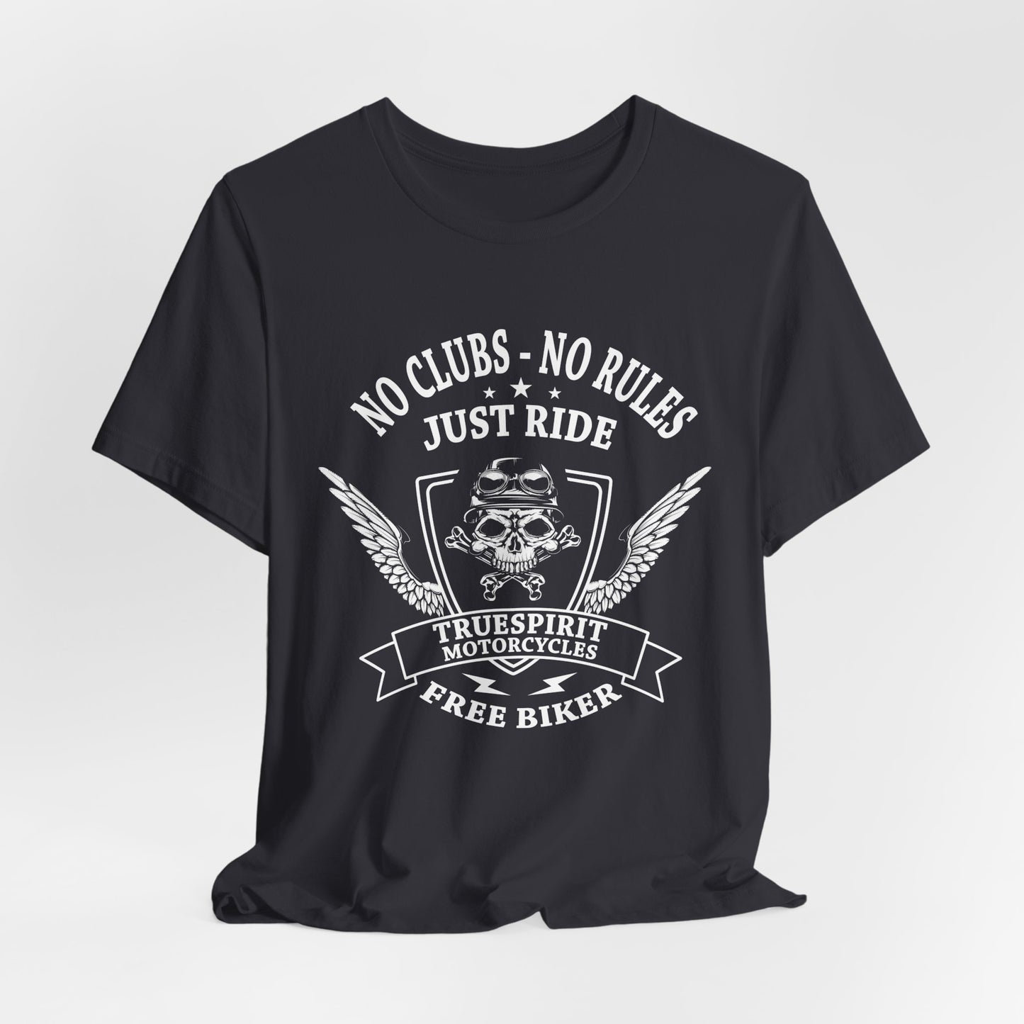 No Clubs, No Rules, Just Ride - Unisex Jersey Short Sleeve Tee - 13378