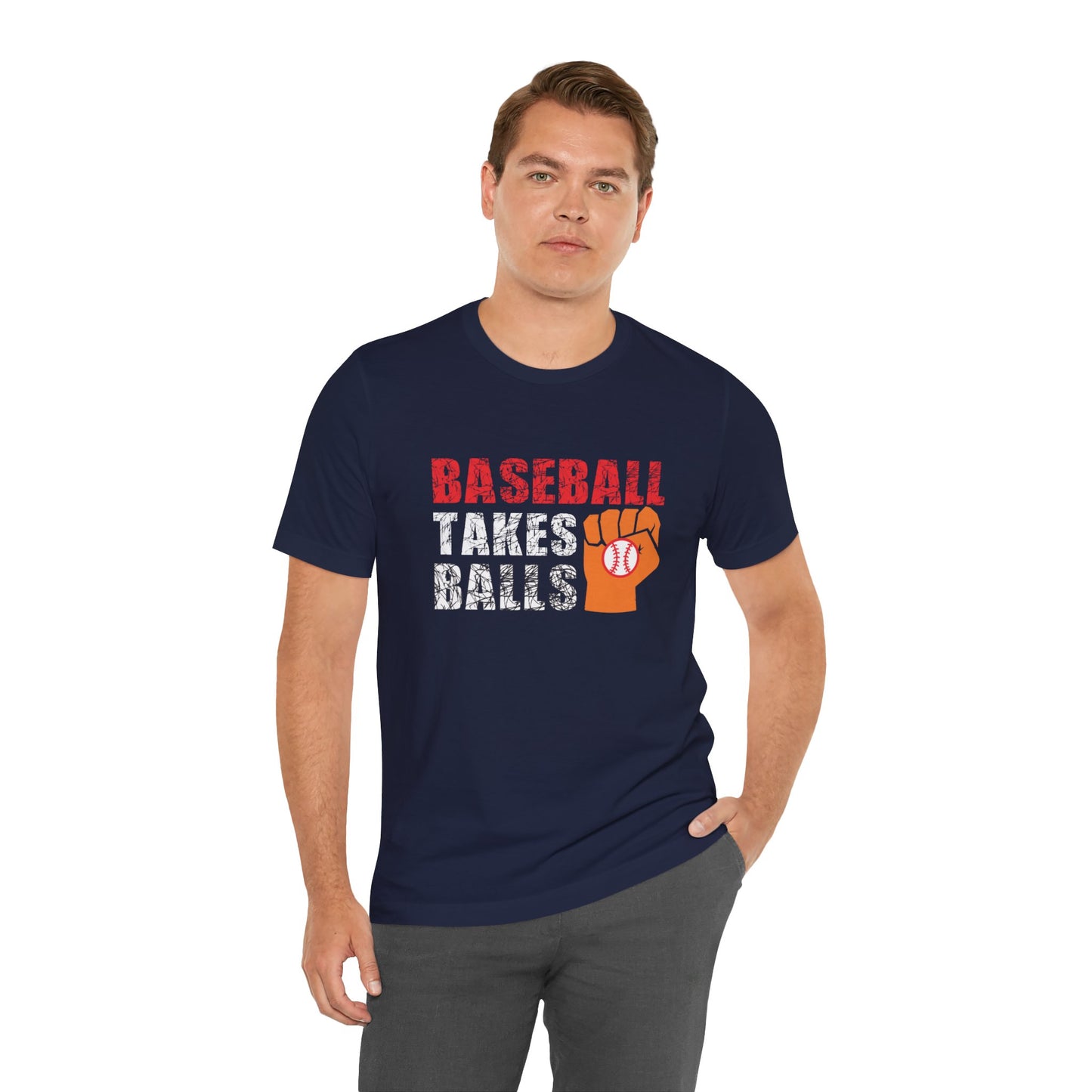 Baseball Takes Balls - Unisex Jersey Short Sleeve Tee