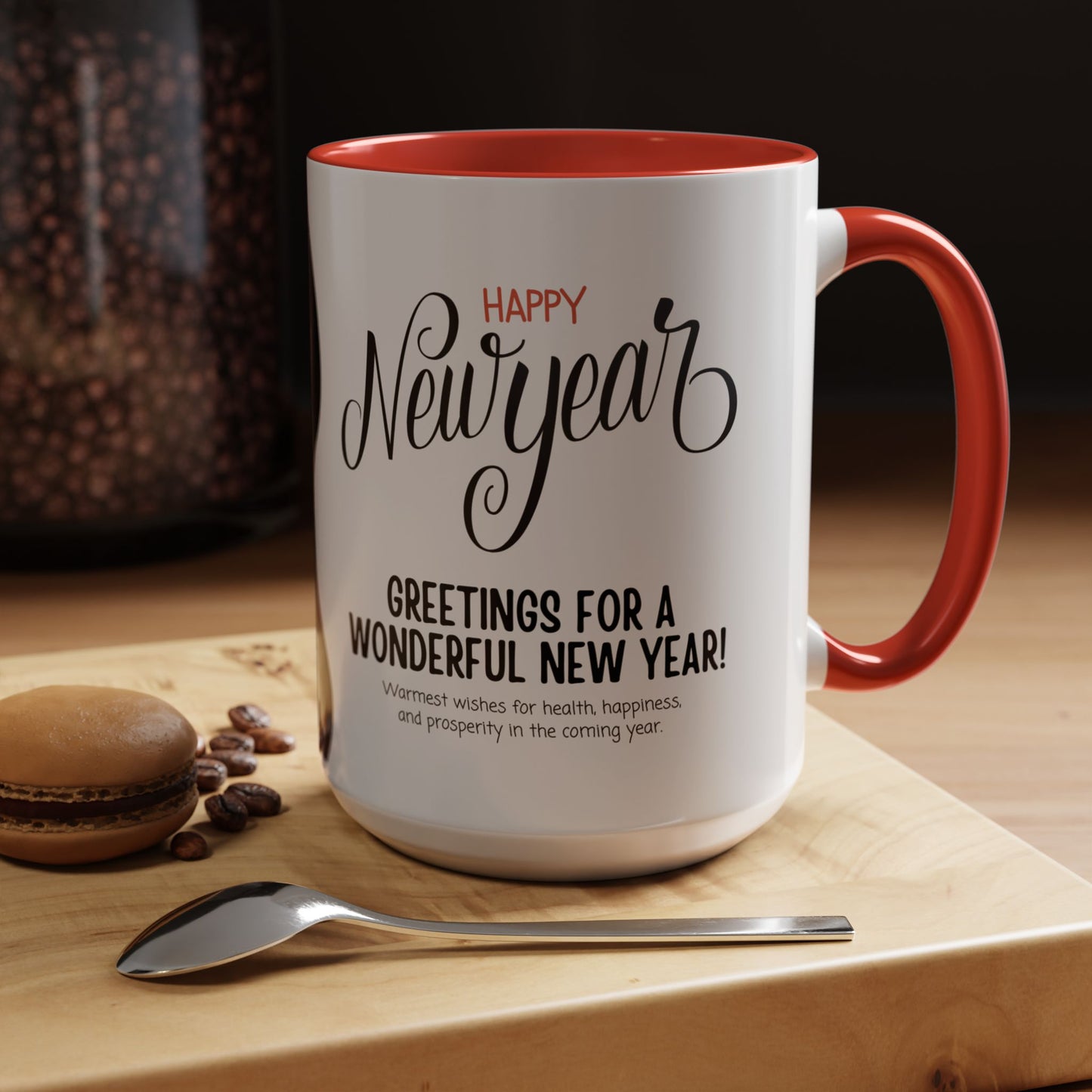 Happy New Year - Accent Coffee Mug (11, 15oz) - 10891