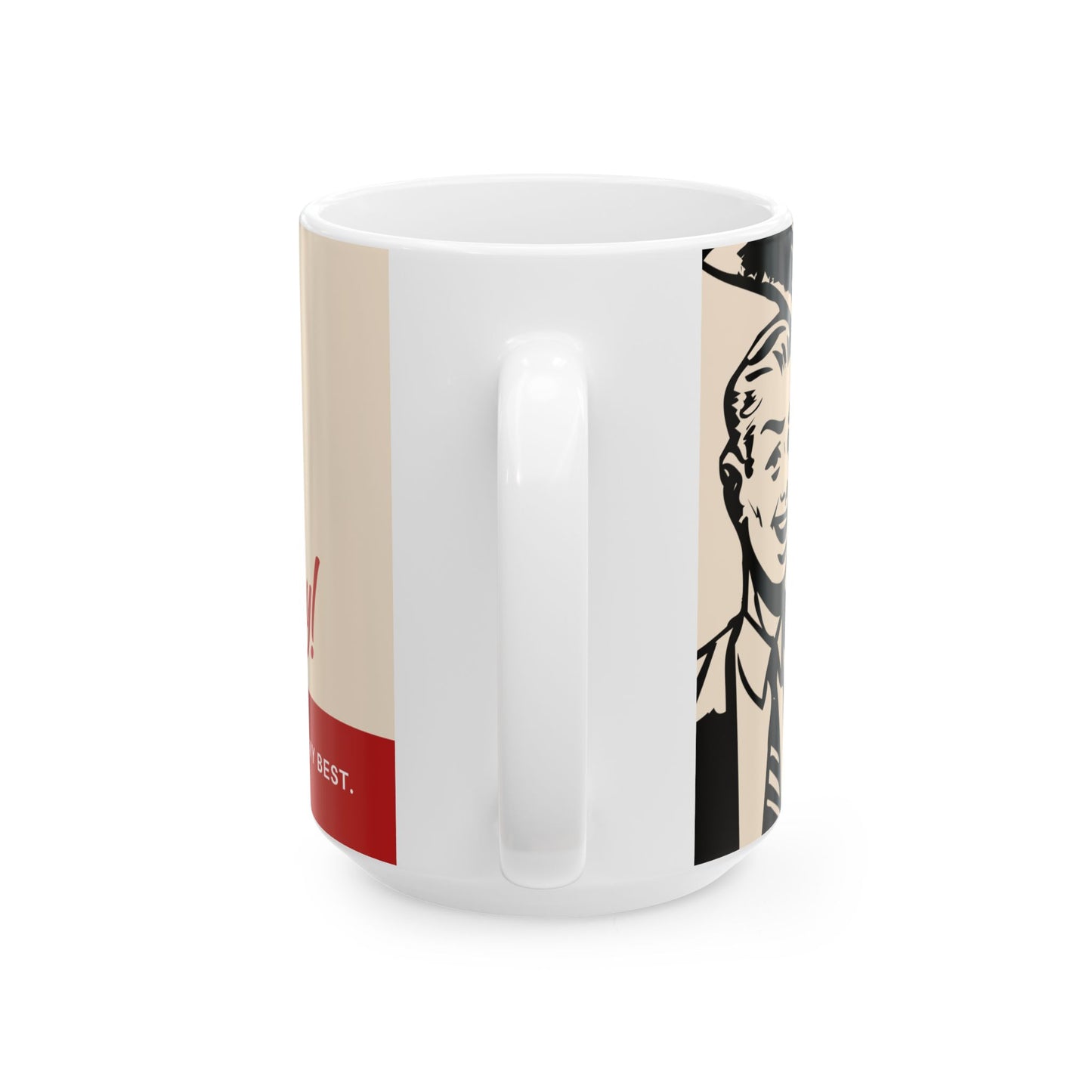 Father's Day Ceramic Mug, Inspirational Gift, Coffee Cup for Dad, Unique Father's Day Present, Tea Mug for Men, Personalized Mug - 14036