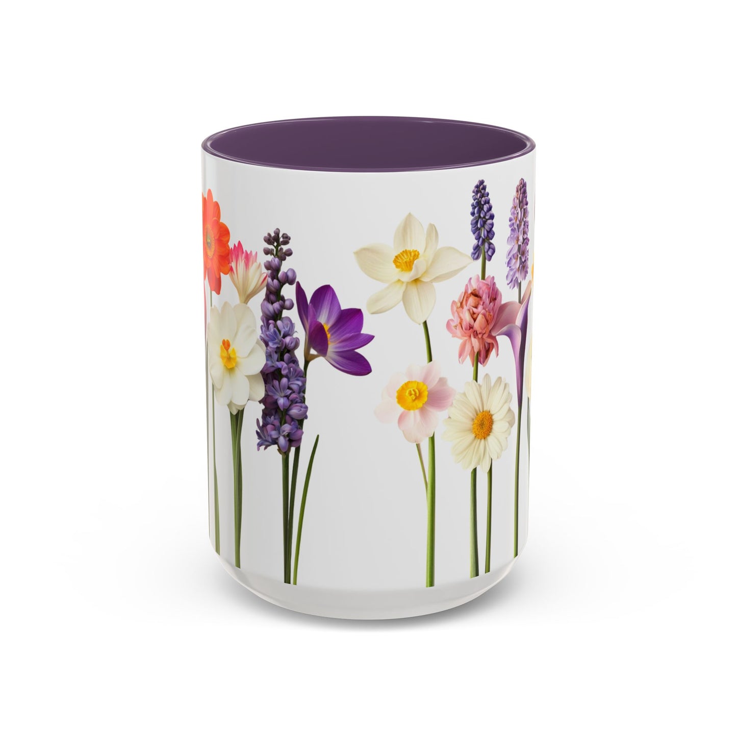 Bright Flowers - Accent Coffee Mug (11, 15oz) - 10400