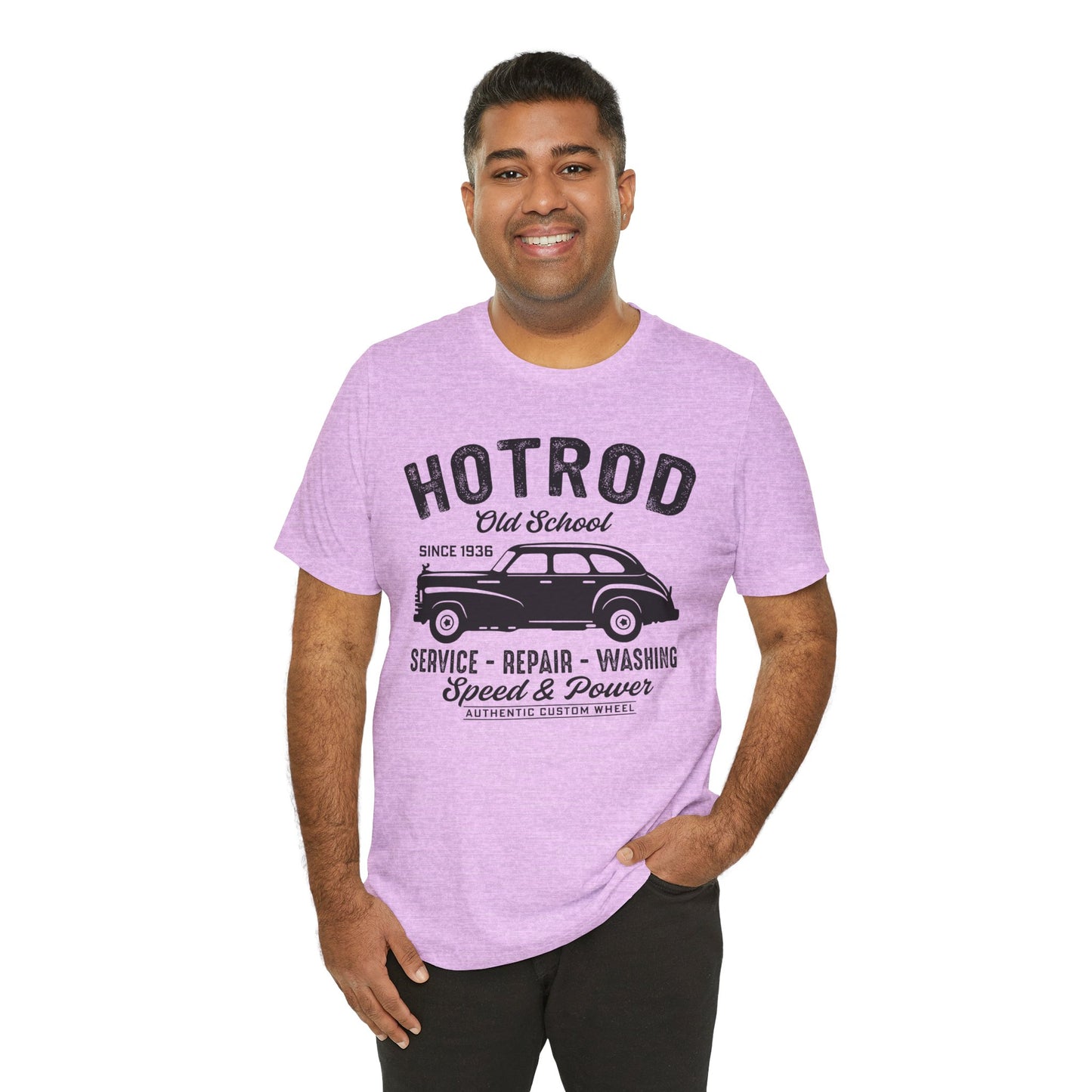 Hotrod, Old School - Unisex Jersey Short Sleeve Tee - 13035