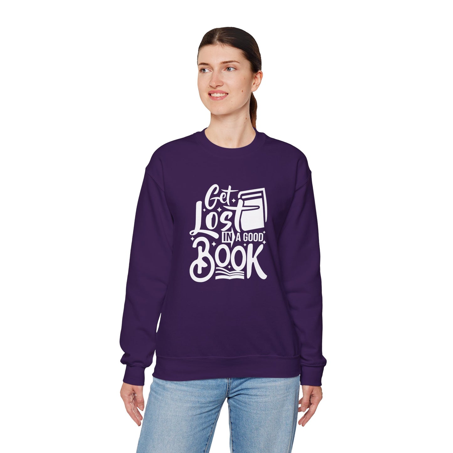 Get Lost in A Good Book - Unisex Heavy Blend™ Crewneck Sweatshirt - 10691