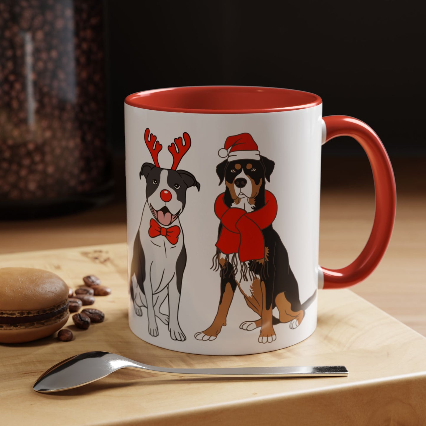 Christmas Dogs - Accent Coffee Mug (11, 15oz) - 10305