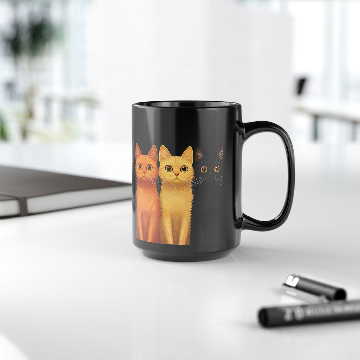 Cute Cats - Black Mug (11oz, 15oz) - 11195