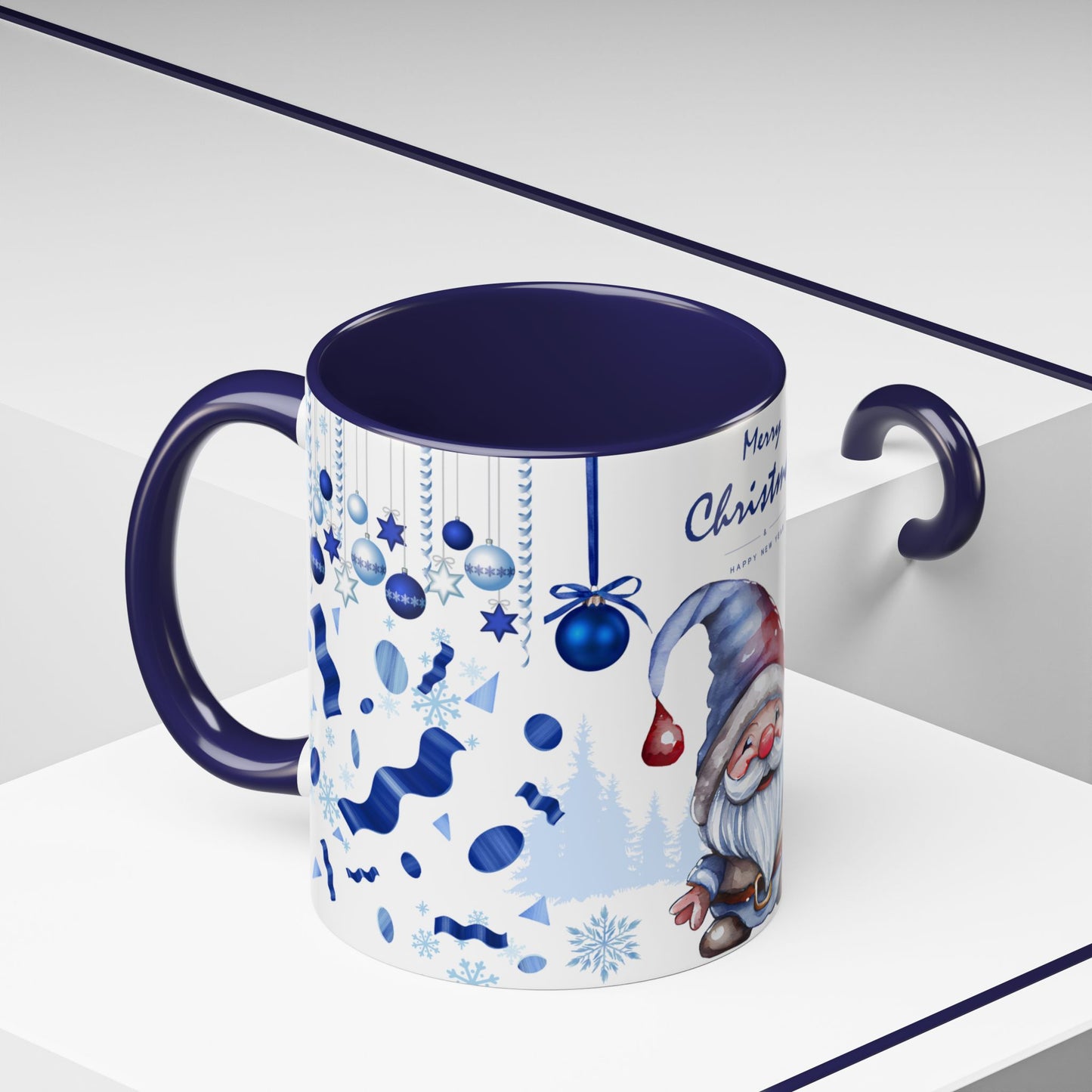 Blue Christmas - Accent Coffee Mug (11, 15oz)