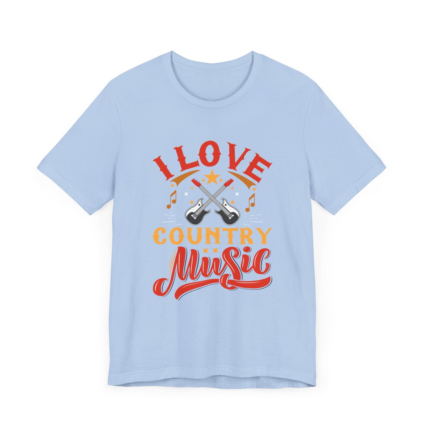 I Love Country Music - Unisex Jersey Short Sleeve Tee