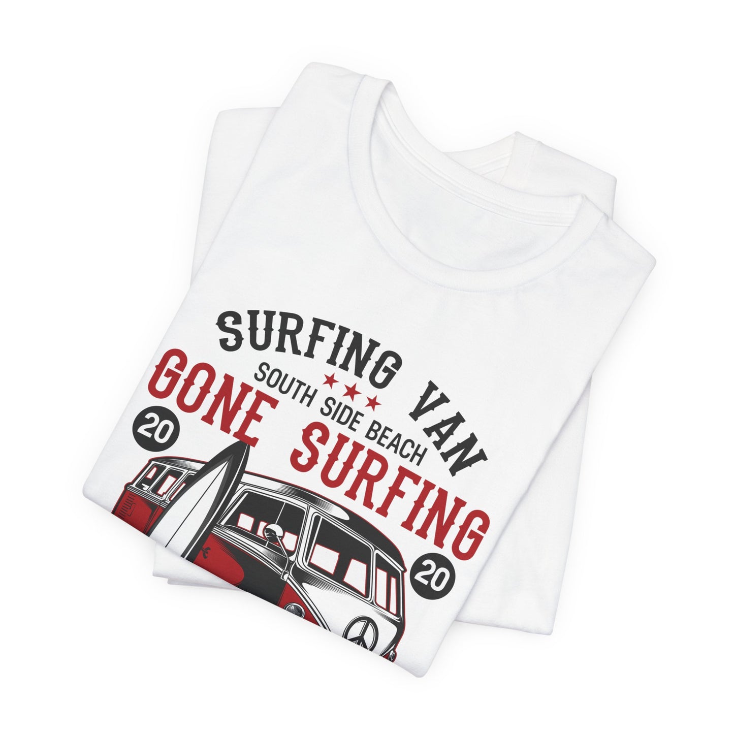 Surfing Van, Surfing Adventure - Unisex Jersey Short Sleeve Tee - 12613