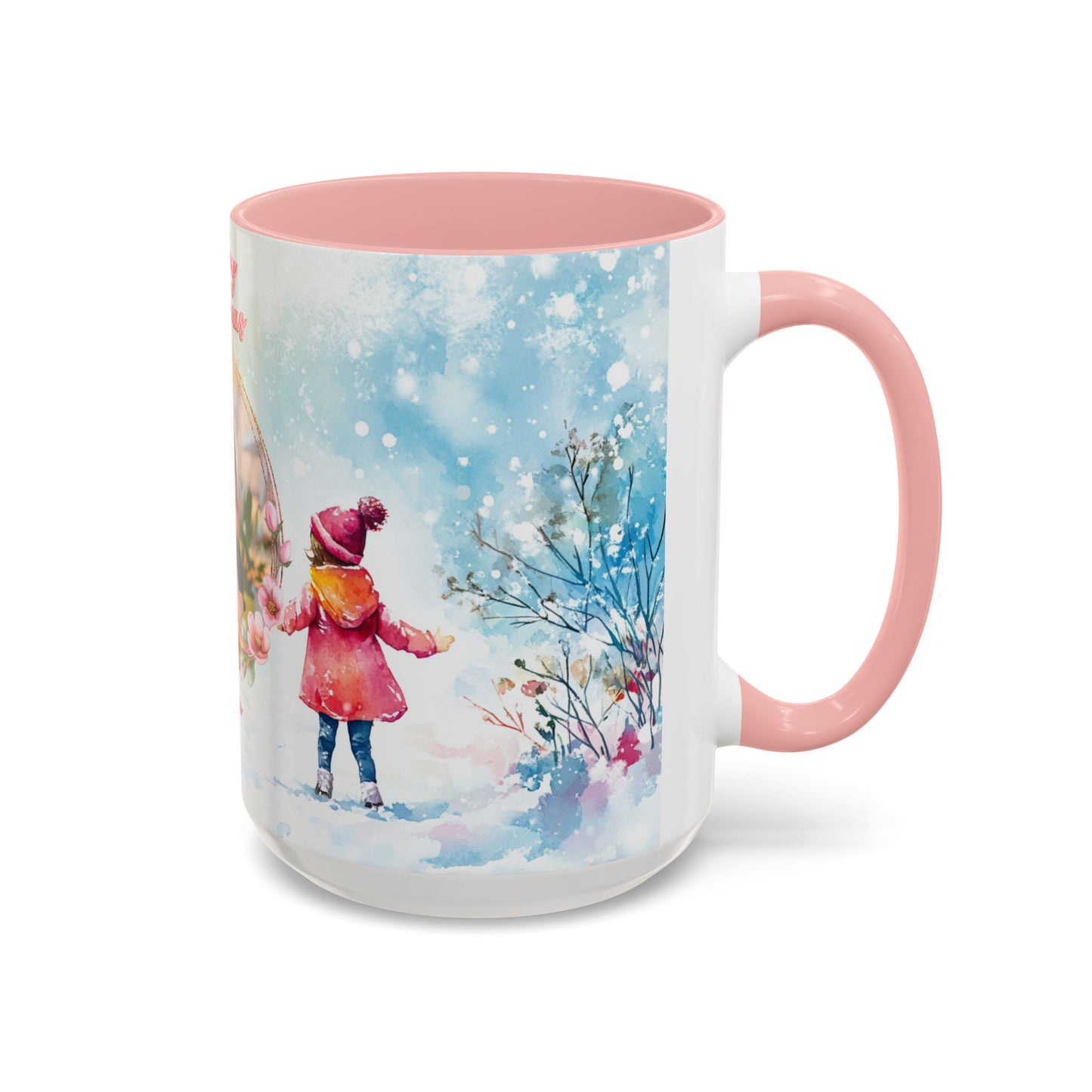 Chloe, Merry Christmas, For Girls, Customizable  - Accent Coffee Mug (11, 15oz) - 10150