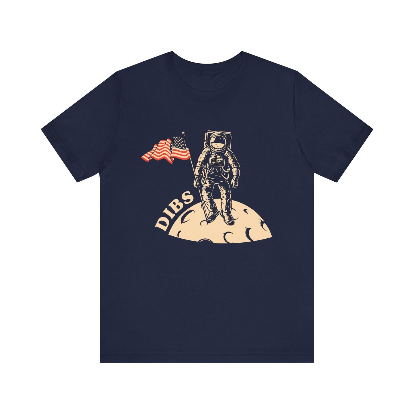 US, July 4th,  Astronaut Adventure Tee - DIBS on the Moon, Space Lover Shirt,  Unisex Astronaut Tee - 13737