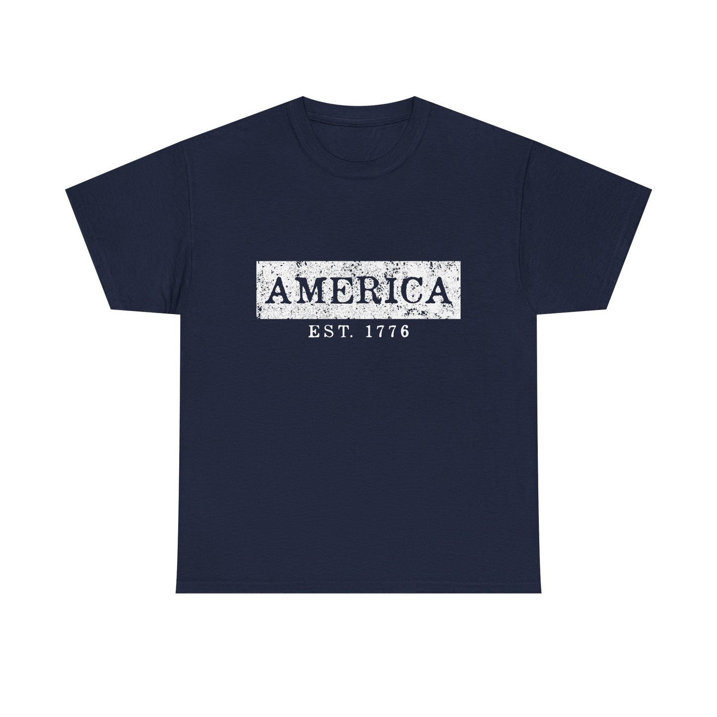 Patriotic Unisex Tee - America EST 1776, Vintage Style Shirt, Independence Day Gift, Casual Wear, Gifts for Him/Her - 13736