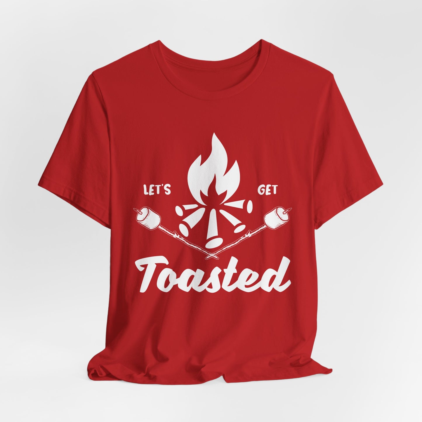 Camping: Let's Get Toasted - Unisex Jersey Short Sleeve Tee