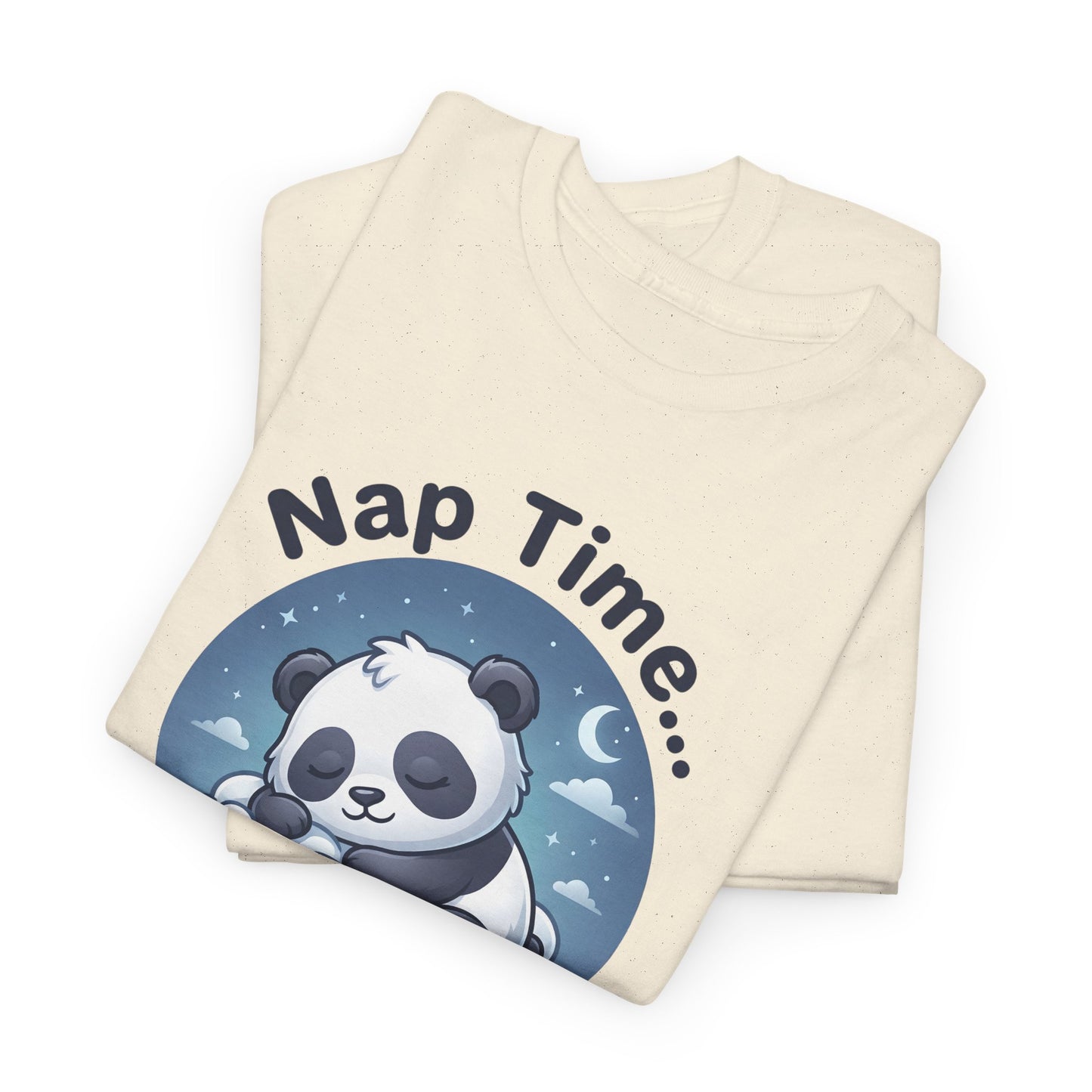 Cute Panda T-Shirt – “Nap Time Is My Cardio” Funny Sleep Tee - 14845