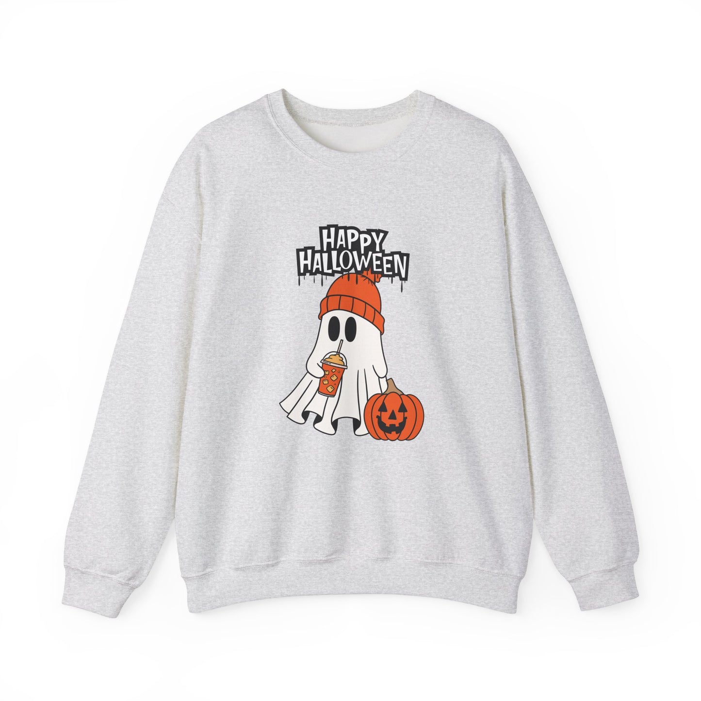 Happy Halloween, Ghost - Unisex Heavy Blend™ Crewneck Sweatshirt