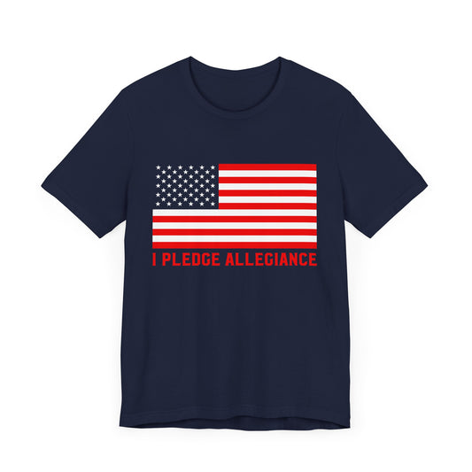 Patriotic Pledge Tee, Unisex T-Shirt for Celebrating Freedom, Independence Day Shirt Gift for Patriots - 13697