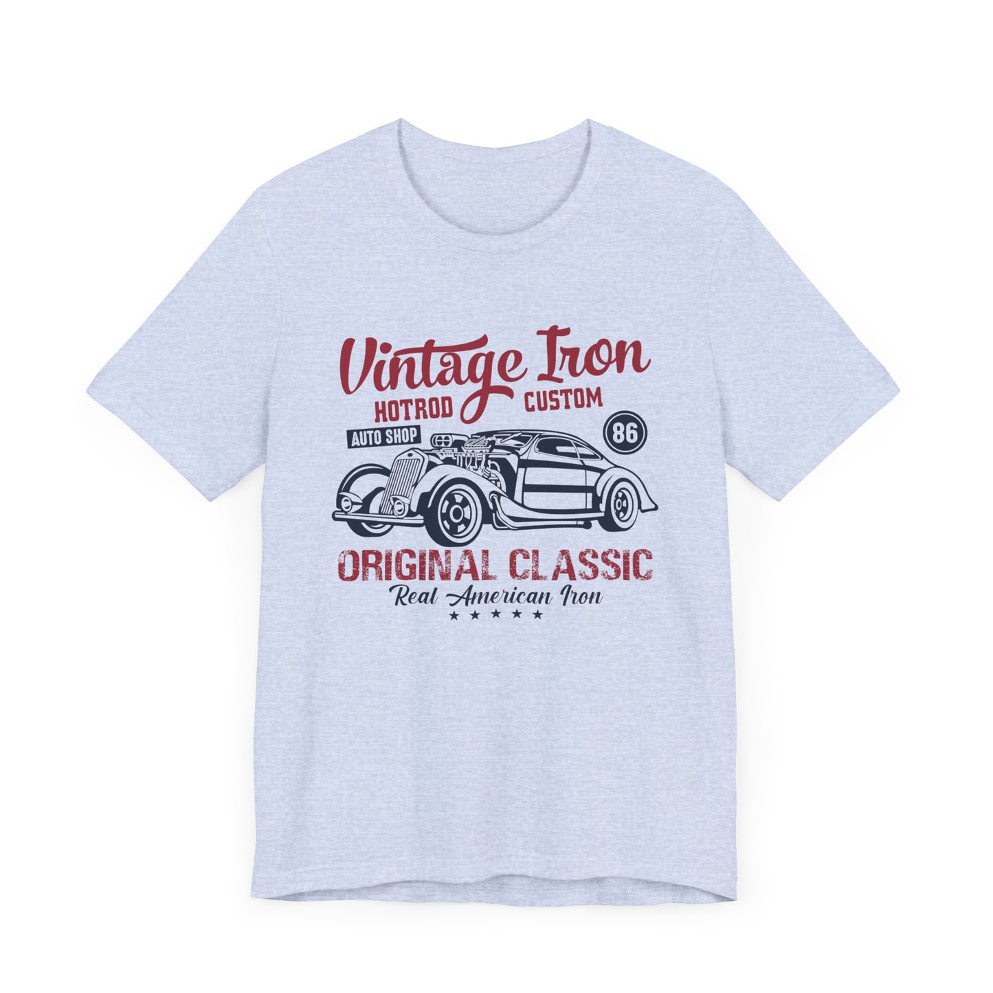 Vintage Iron, Hotrod Custom, Original Classic - Unisex Jersey Short Sleeve Tee - 12609