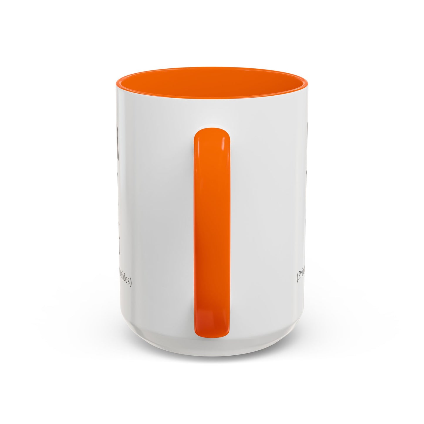Personalized Accent Coffee Mug – Custom Text Printed Both Sides (11oz & 15oz) - 14676