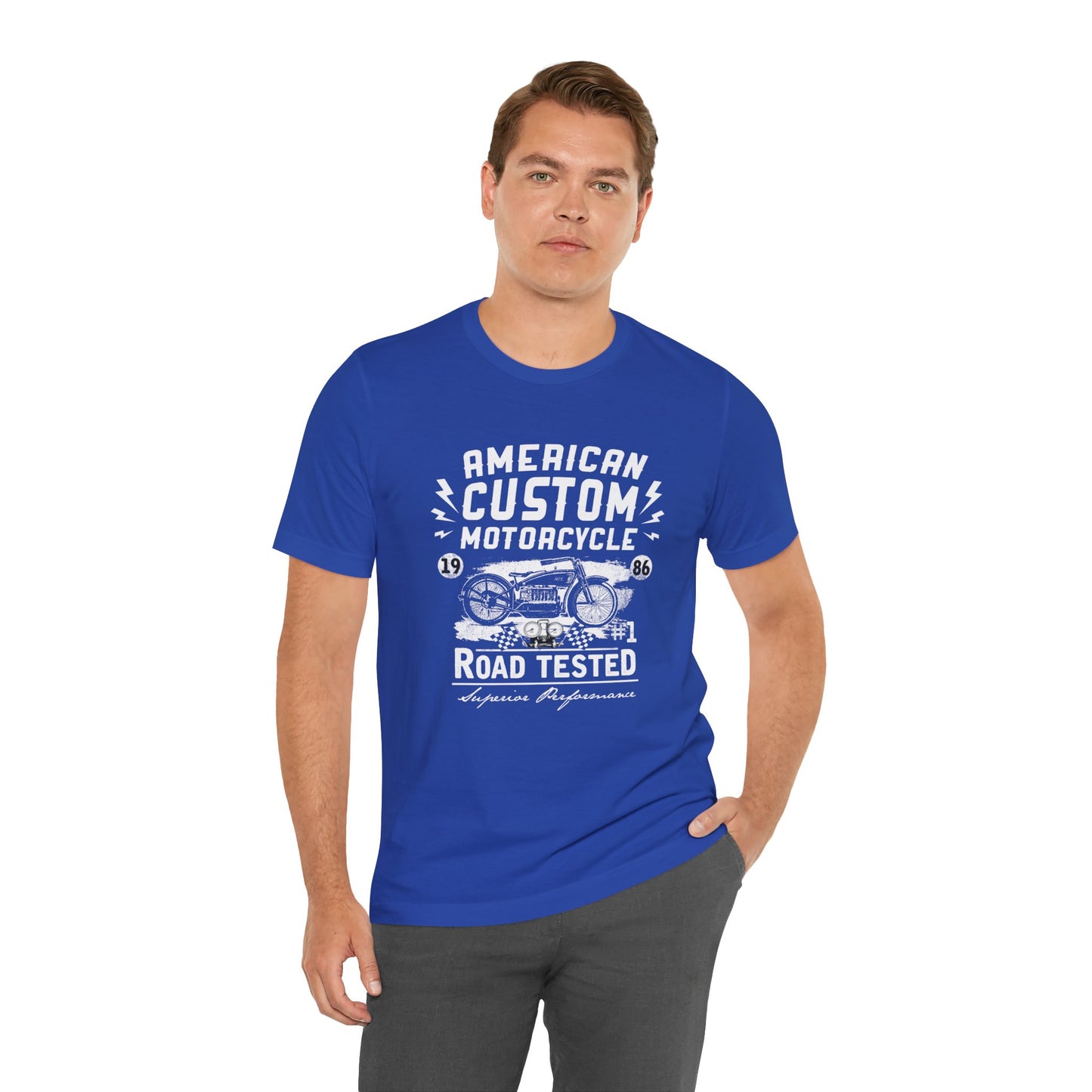 American Custom Motorcycle - Unisex Jersey Short Sleeve Tee