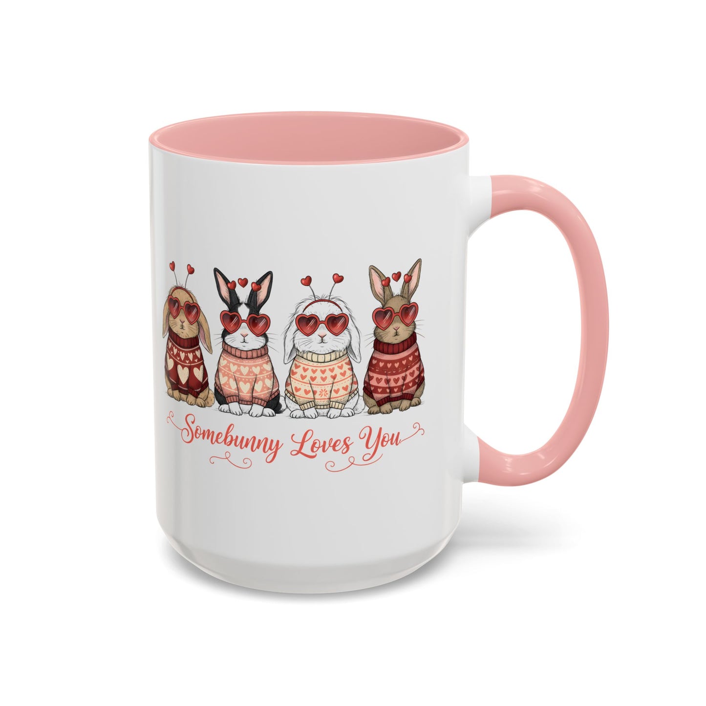 Some Bunny Loves You Mug – Cute Valentine’s Day Bunny Coffee Mug, Funny Romantic Gift for Her or Him (11oz / 15oz) - 14781