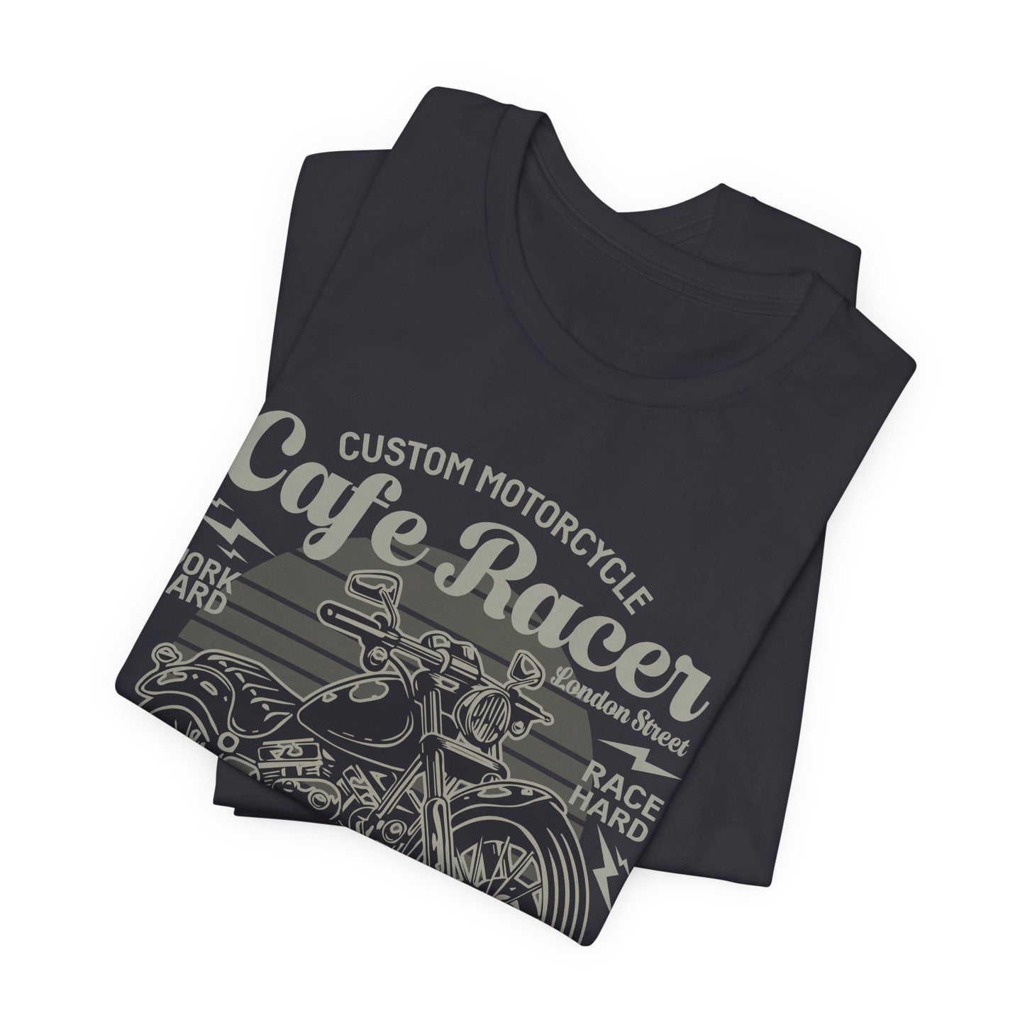 Custom Motorcycle, Cafe Racer - Unisex Jersey Short Sleeve Tee