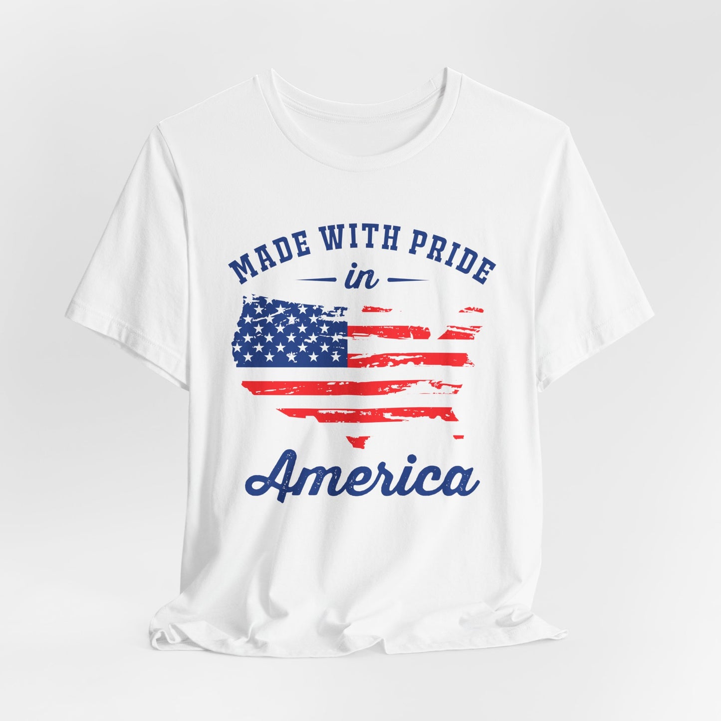 American Pride Unisex Tee, Patriotic Shirt, USA Pride Tee, Independence Day Apparel, Gift for Veterans, Summer Fashion - 13693