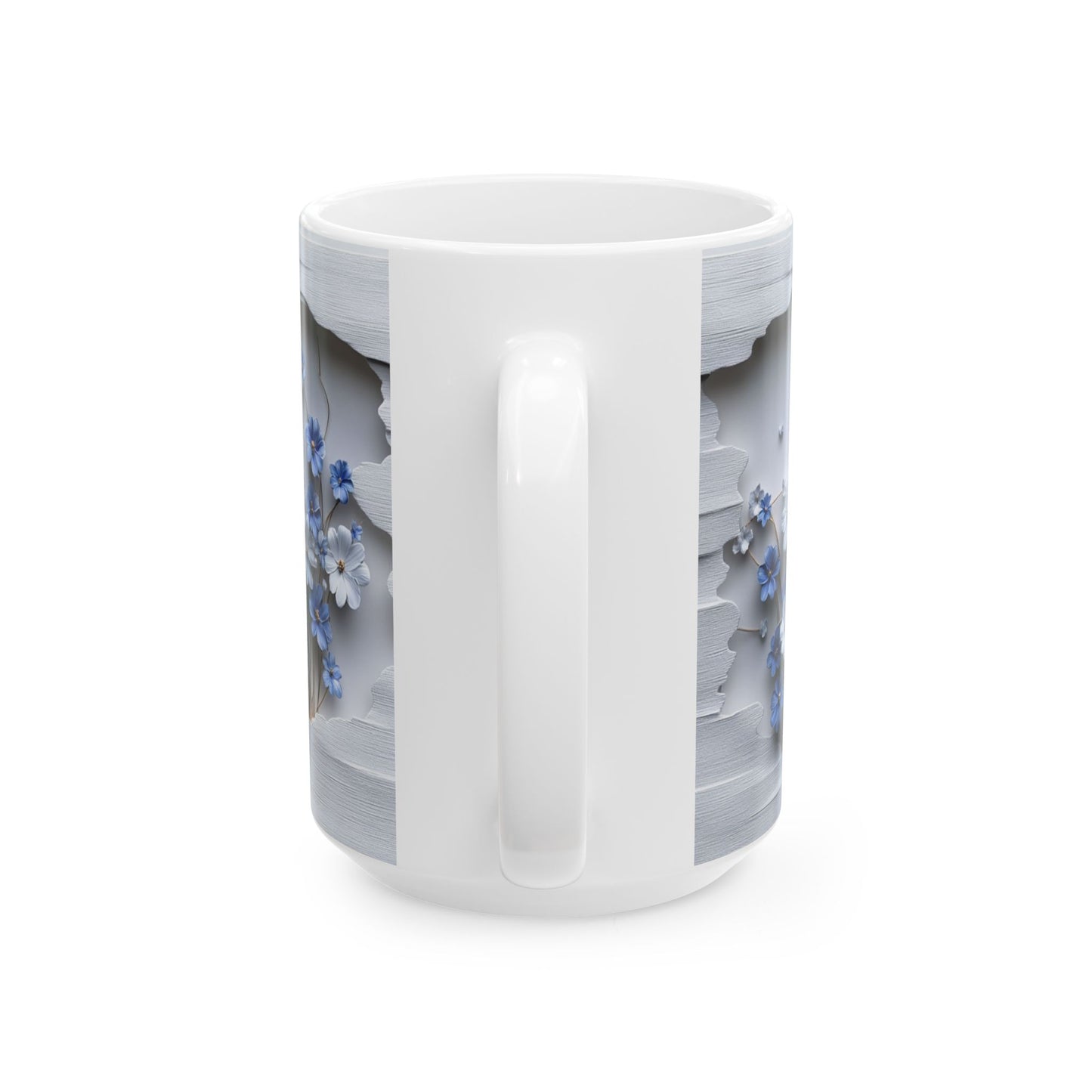 Beautiful Flowers, Vintage  - Ceramic Mug, (11oz, 15oz) - 11480