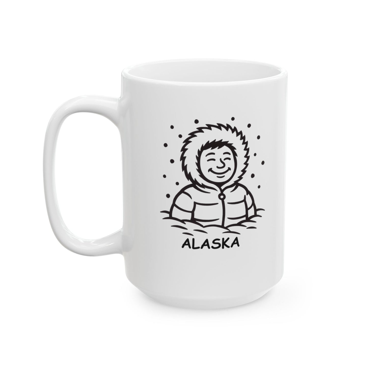 "Alaska: Where the snow is deep and the people are deeper." Ceramic Mug, 11/15oz - 12989