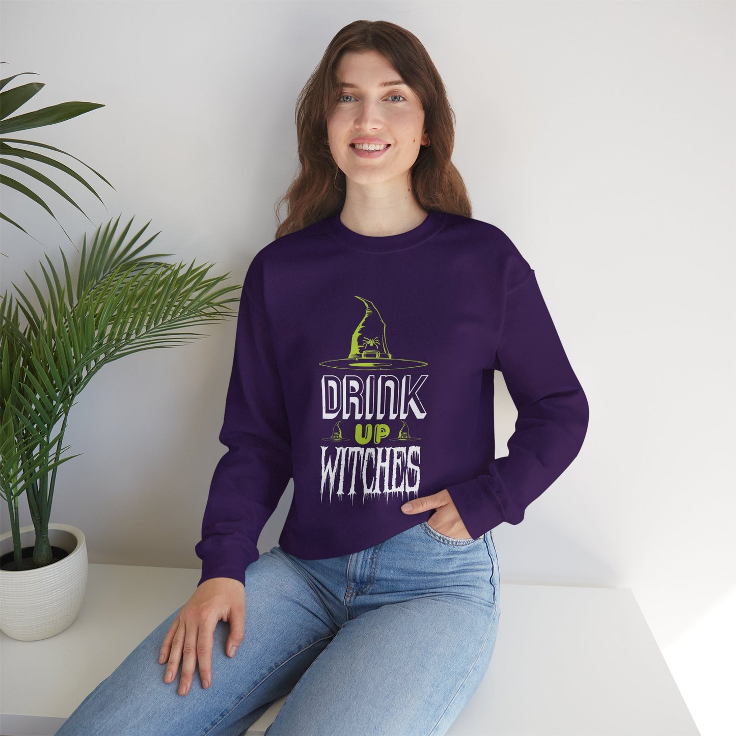 Drink Up Witches - Unisex Heavy Blend™ Crewneck Sweatshirt