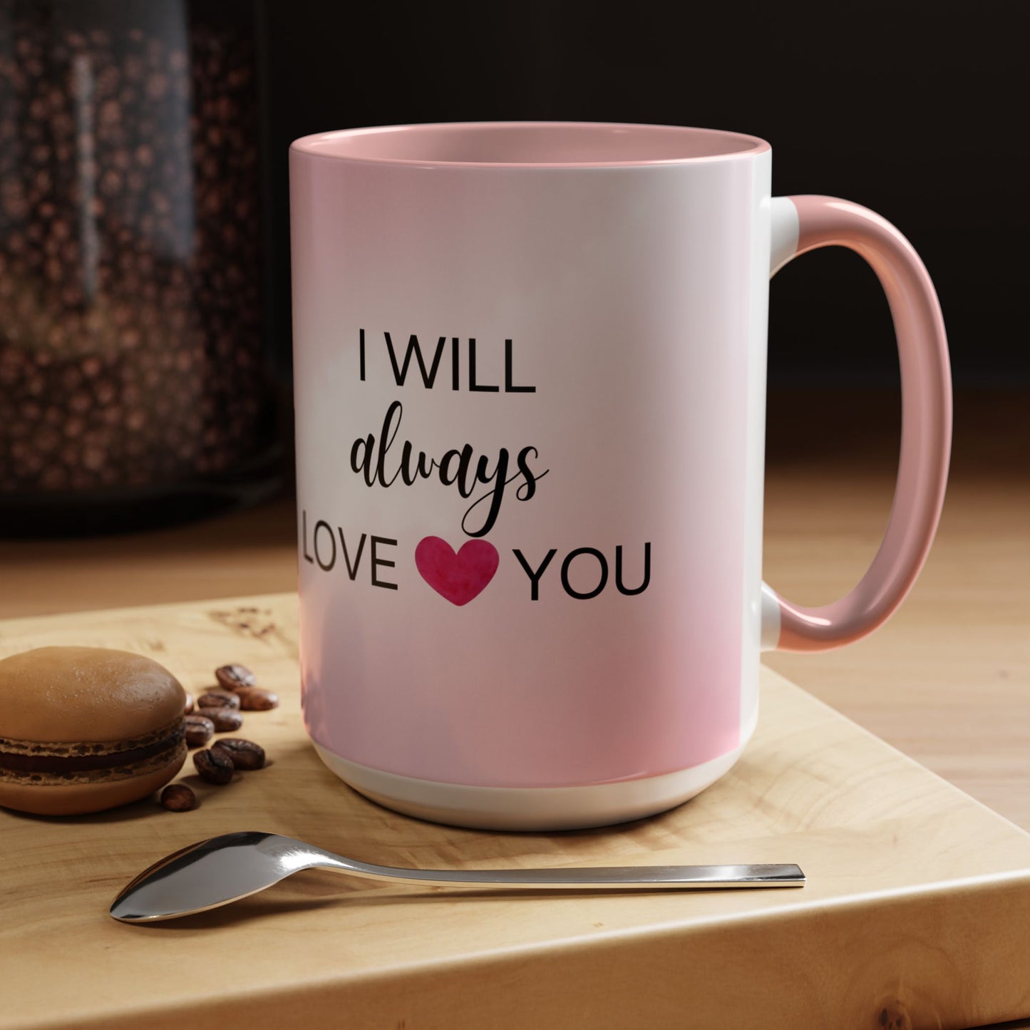 Male and Female Penguins, I will Always Love You - Accent Coffee Mug (11, 15oz) - 11018