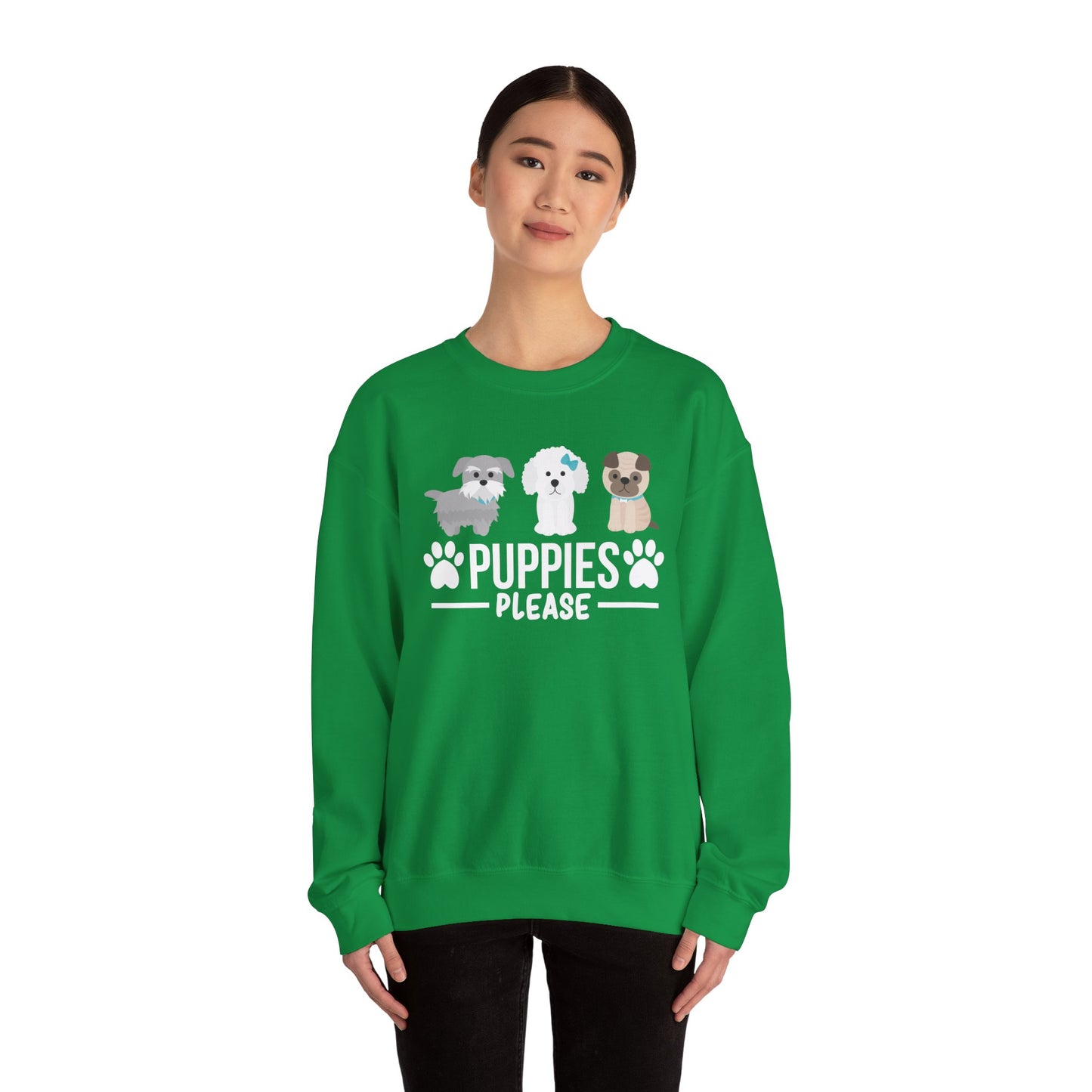 Puppies, Please - Unisex Heavy Blend™ Crewneck Sweatshirt