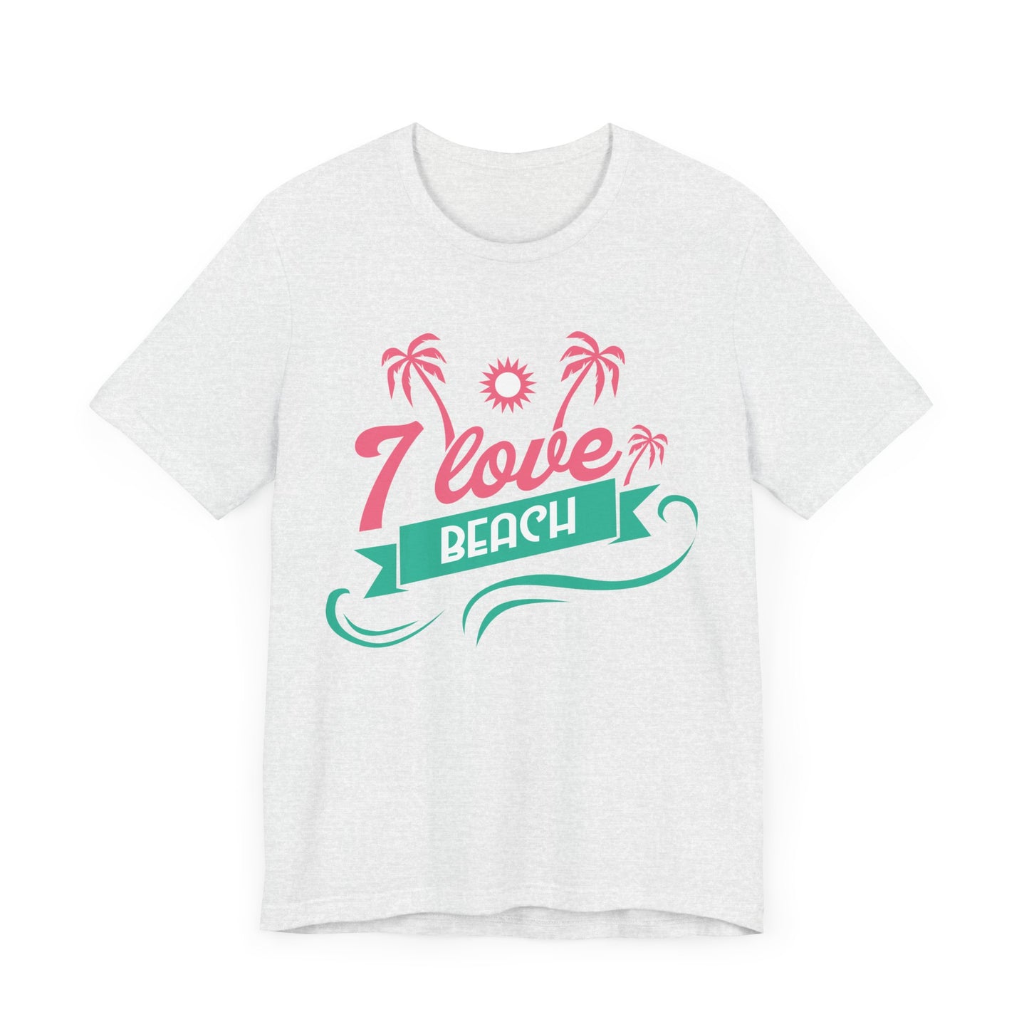 I Love Beach - Unisex Jersey Short Sleeve Tee - 13173