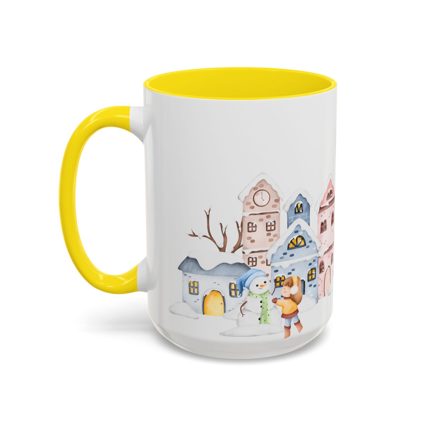 Winter Day, Outdoor - Accent Coffee Mug (11, 15oz) - 10455