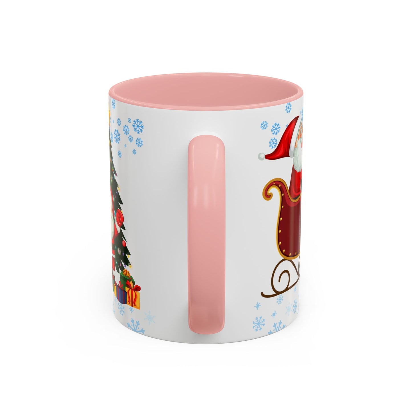 Christmas Letter M for Megan, Customizable - Accent Coffee Mug (11, 15oz)