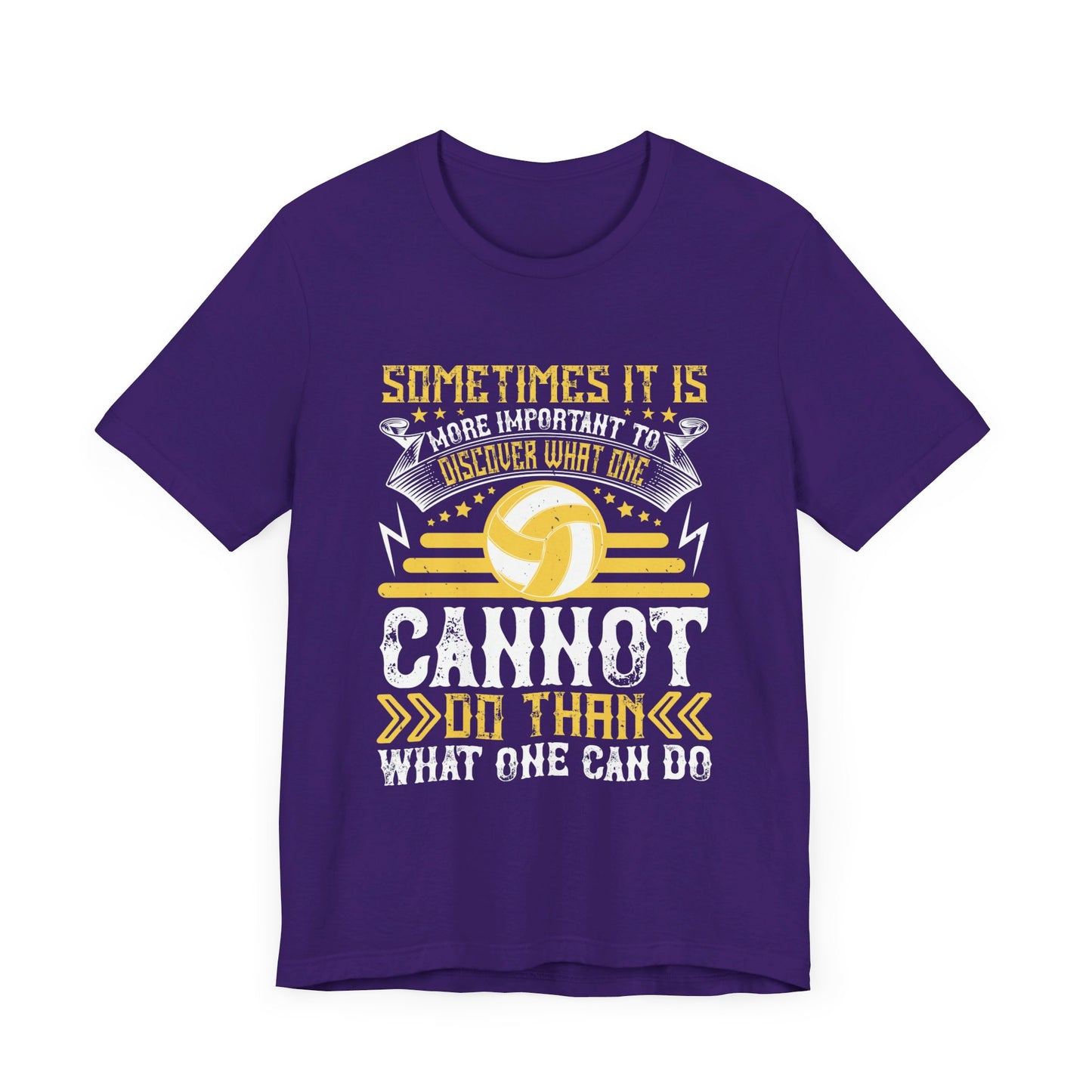 Volleyball: Sometimes It Is More Important to Discover What One Cannot Do Than What One Can Do - Unisex Jersey Short Sleeve Tee